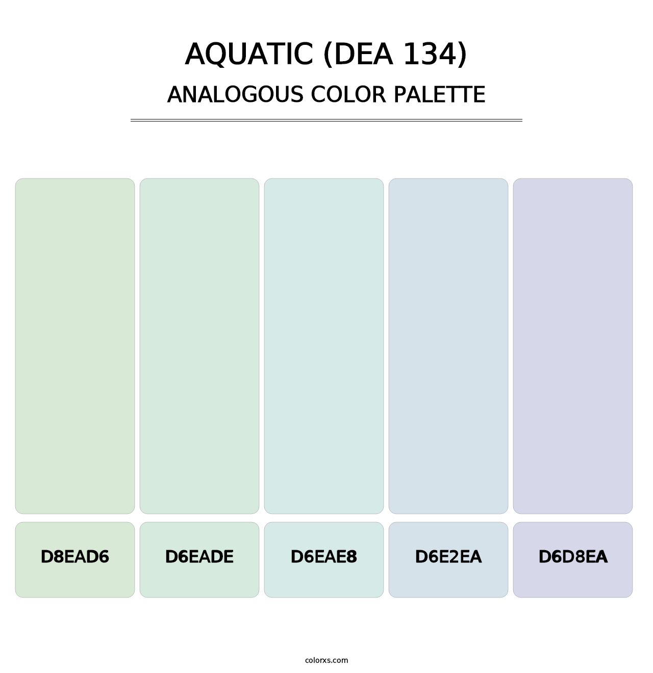 Aquatic (DEA 134) - Analogous Color Palette