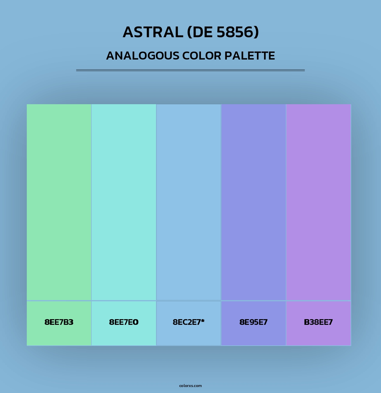 Astral (DE 5856) - Analogous Color Palette
