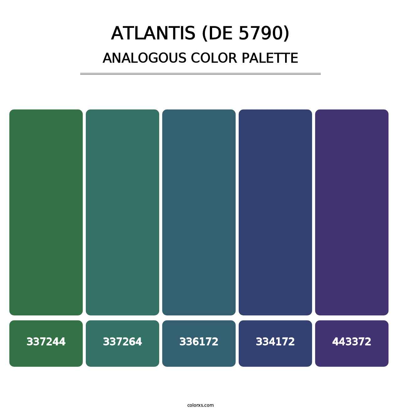 Atlantis (DE 5790) - Analogous Color Palette