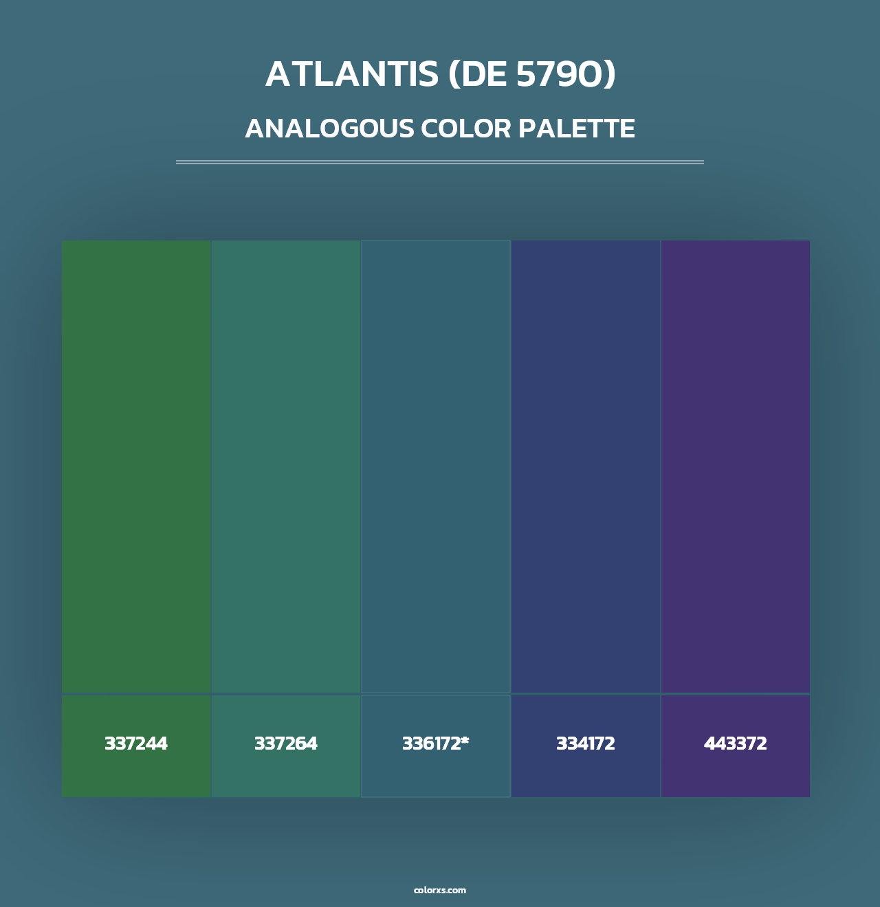 Atlantis (DE 5790) - Analogous Color Palette