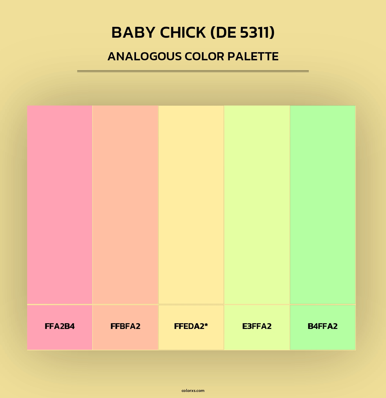 Baby Chick (DE 5311) - Analogous Color Palette