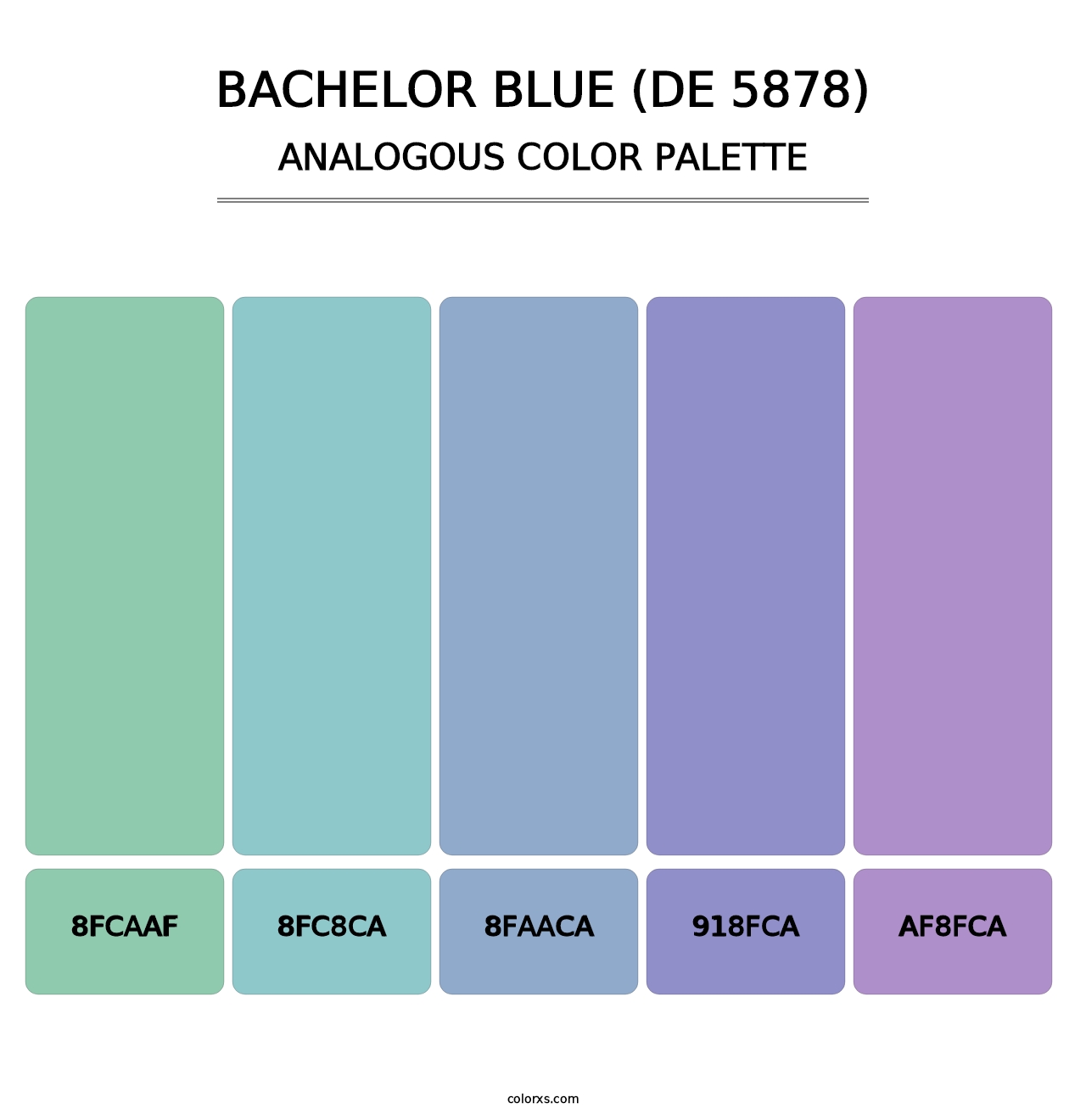 Bachelor Blue (DE 5878) - Analogous Color Palette