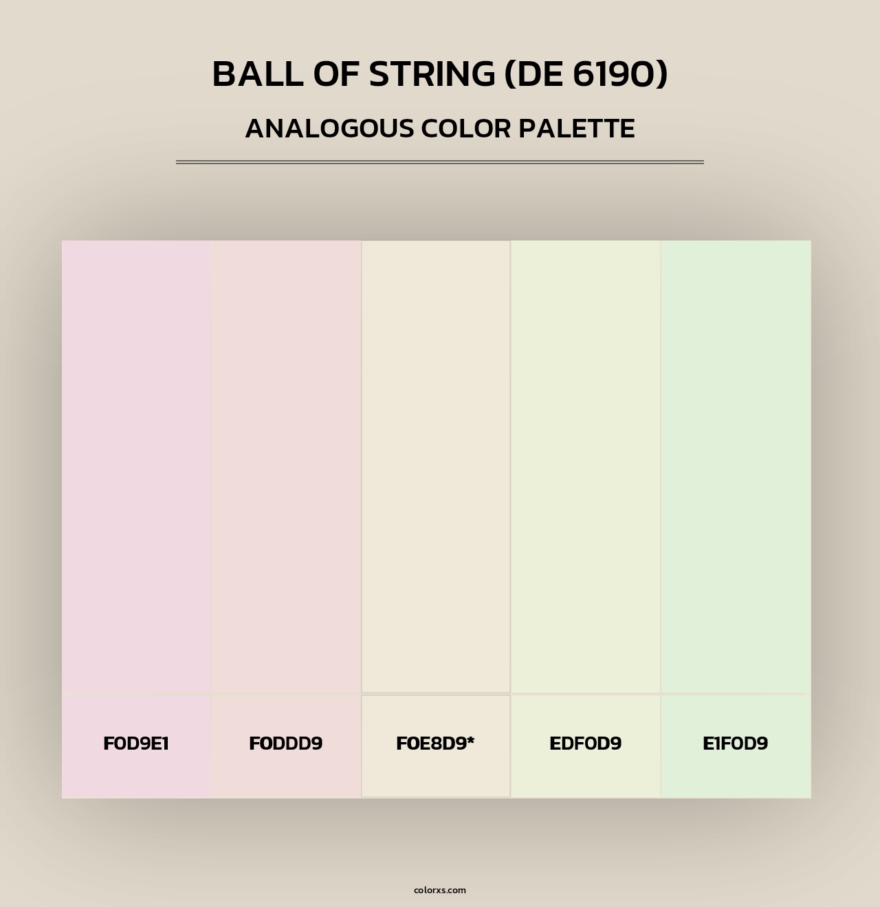 Ball of String (DE 6190) - Analogous Color Palette