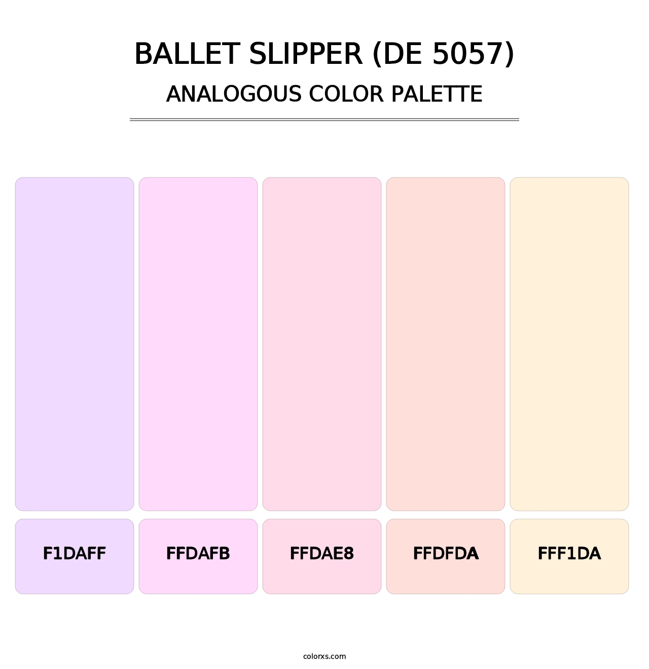 Ballet Slipper (DE 5057) - Analogous Color Palette