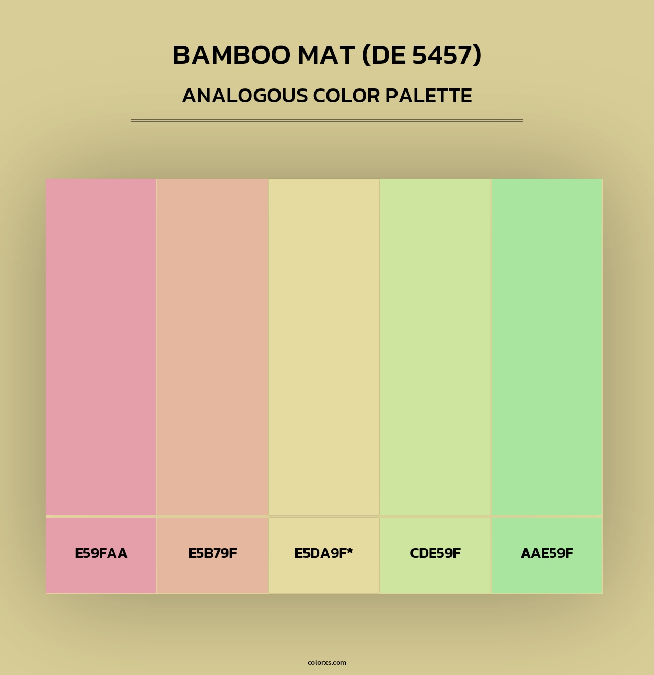 Bamboo Mat (DE 5457) - Analogous Color Palette