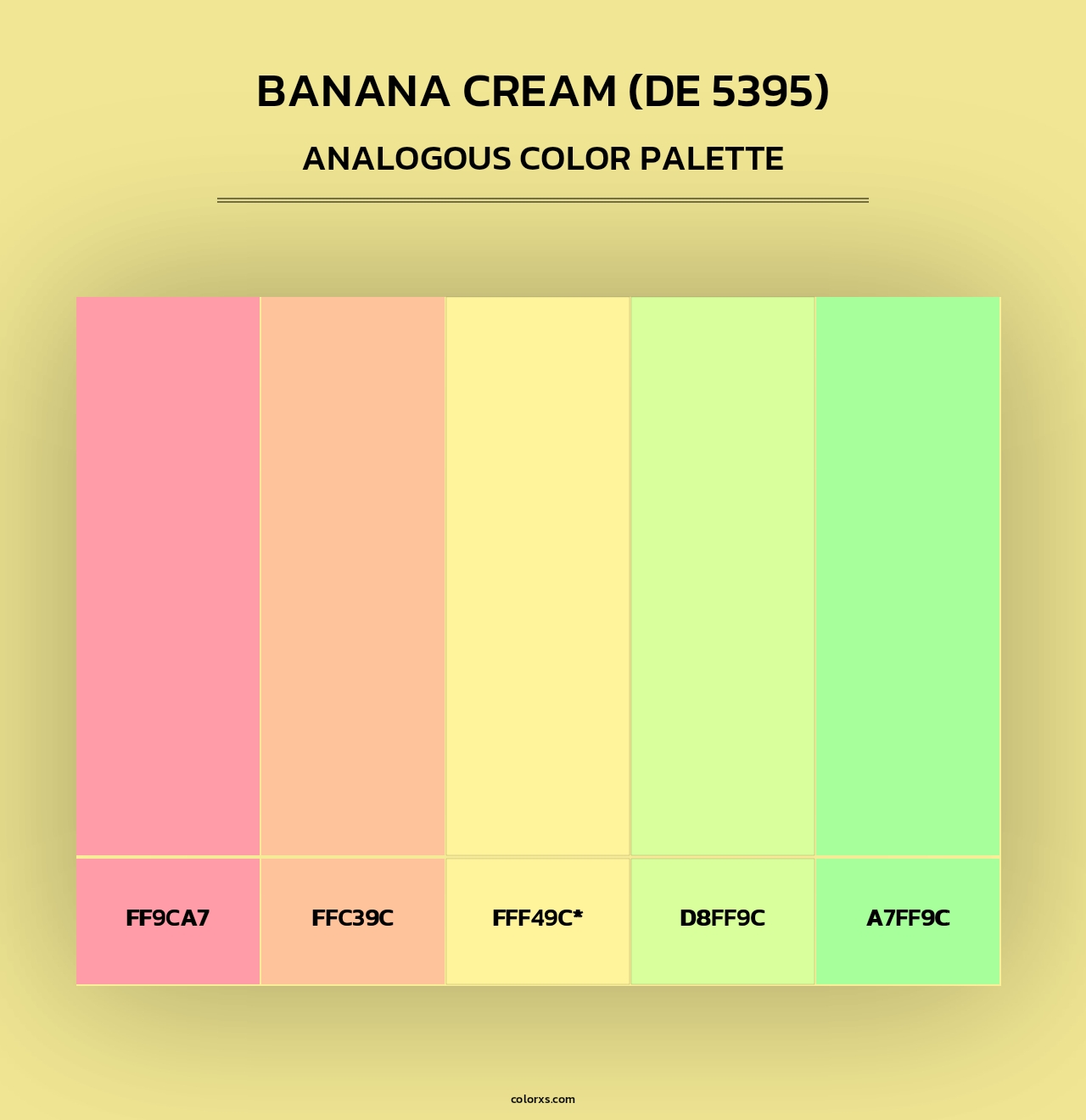 Banana Cream (DE 5395) - Analogous Color Palette