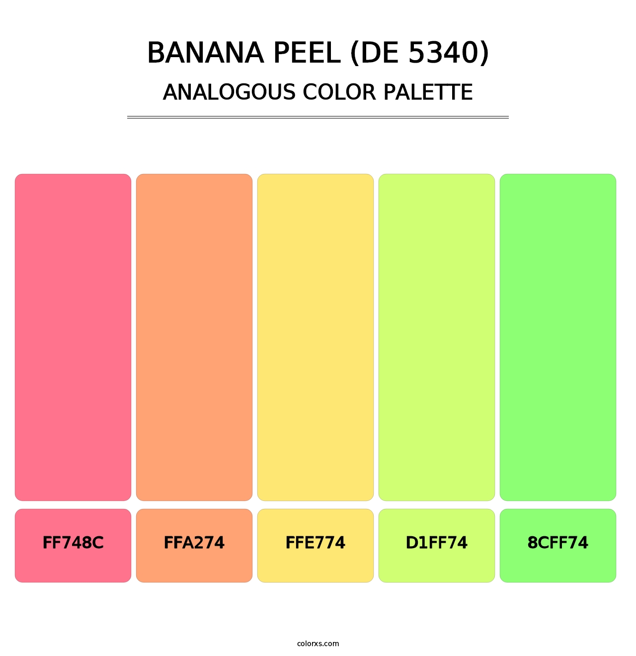 Banana Peel (DE 5340) - Analogous Color Palette