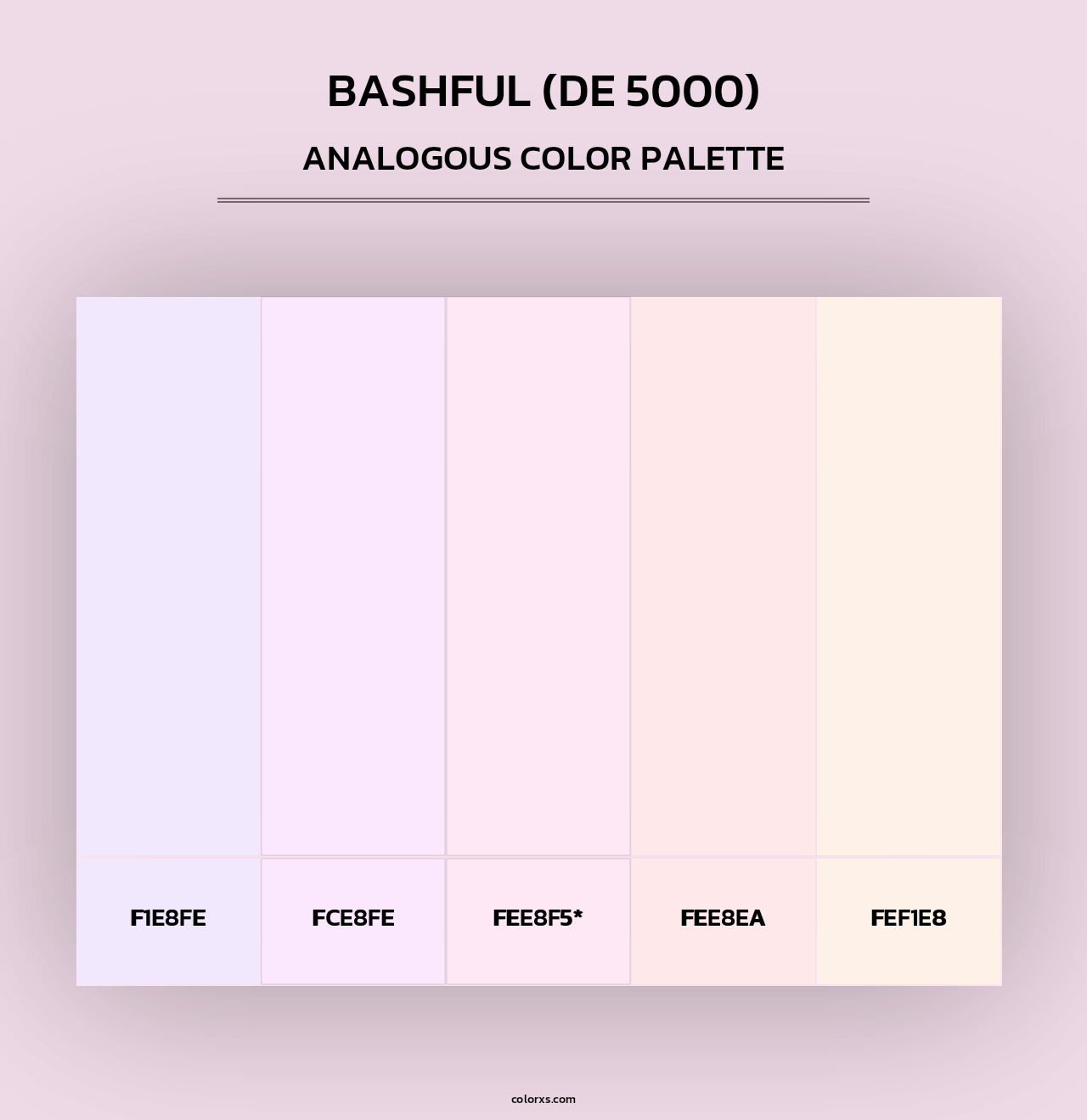Bashful (DE 5000) - Analogous Color Palette