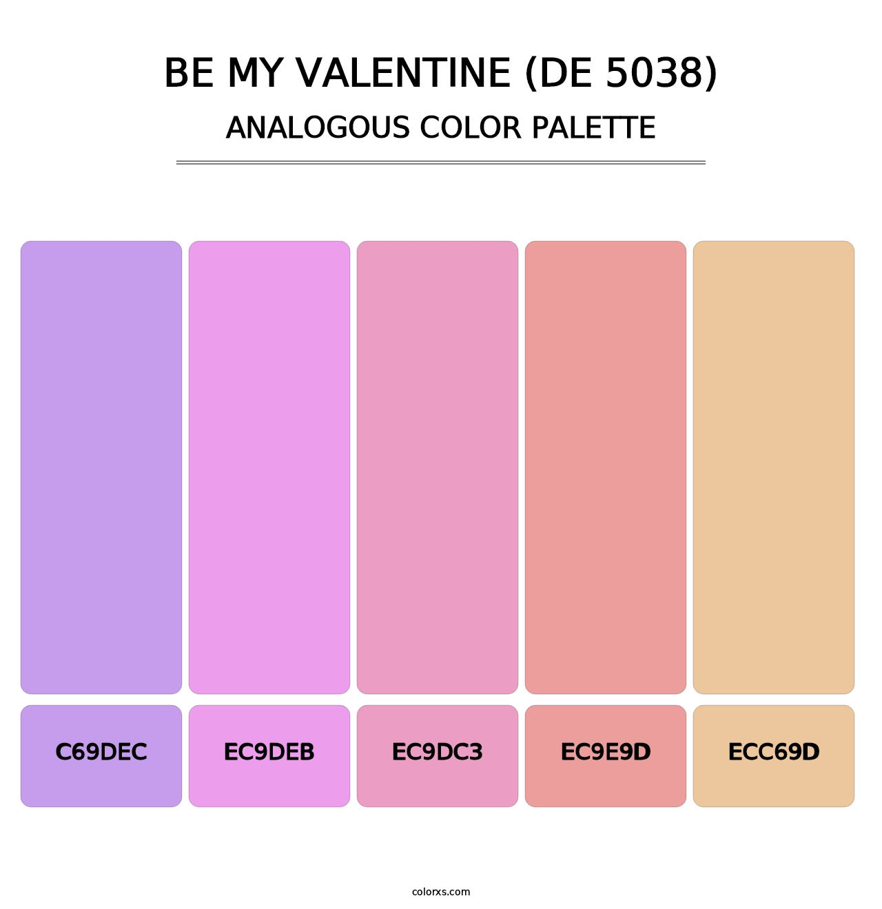 Be My Valentine (DE 5038) - Analogous Color Palette