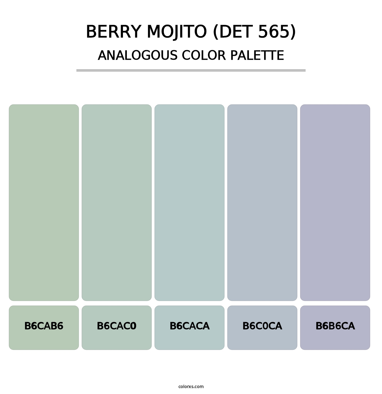 Berry Mojito (DET 565) - Analogous Color Palette