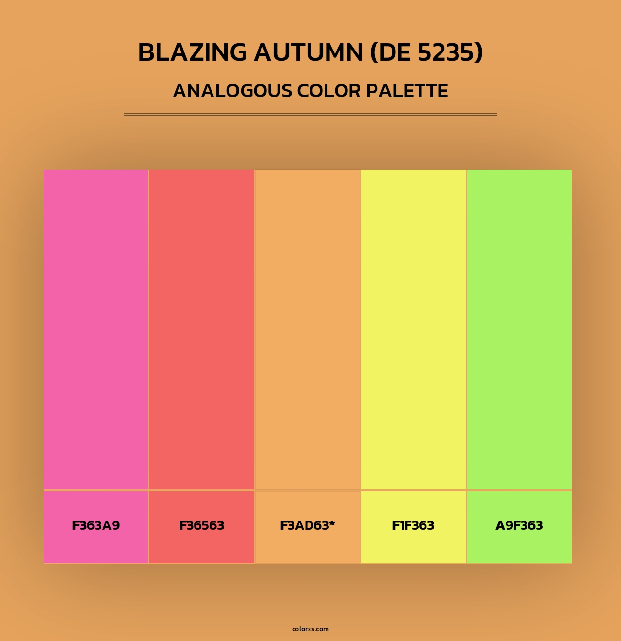 Blazing Autumn (DE 5235) - Analogous Color Palette