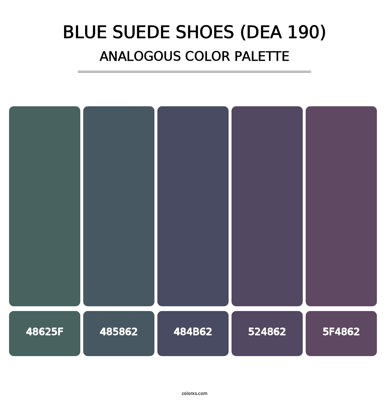 Blue Suede Shoes (DEA 190) - Analogous Color Palette