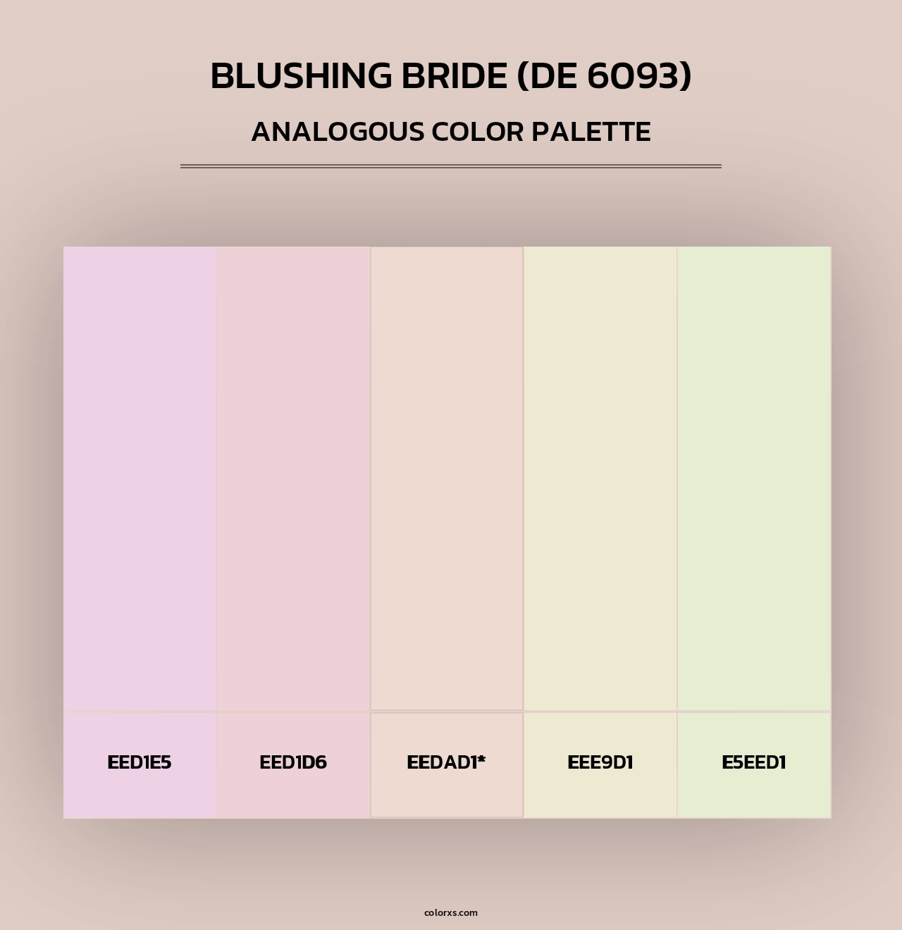 Blushing Bride (DE 6093) - Analogous Color Palette