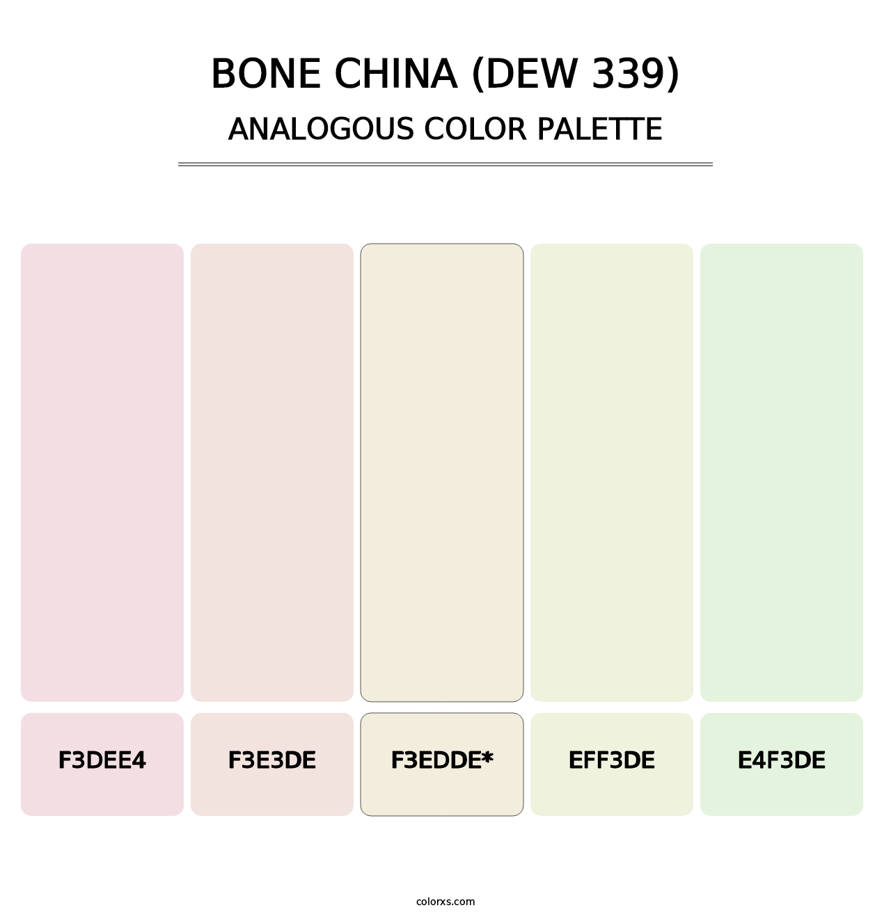 Bone China (DEW 339) - Analogous Color Palette