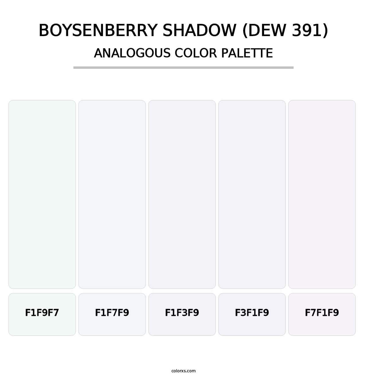 Boysenberry Shadow (DEW 391) - Analogous Color Palette