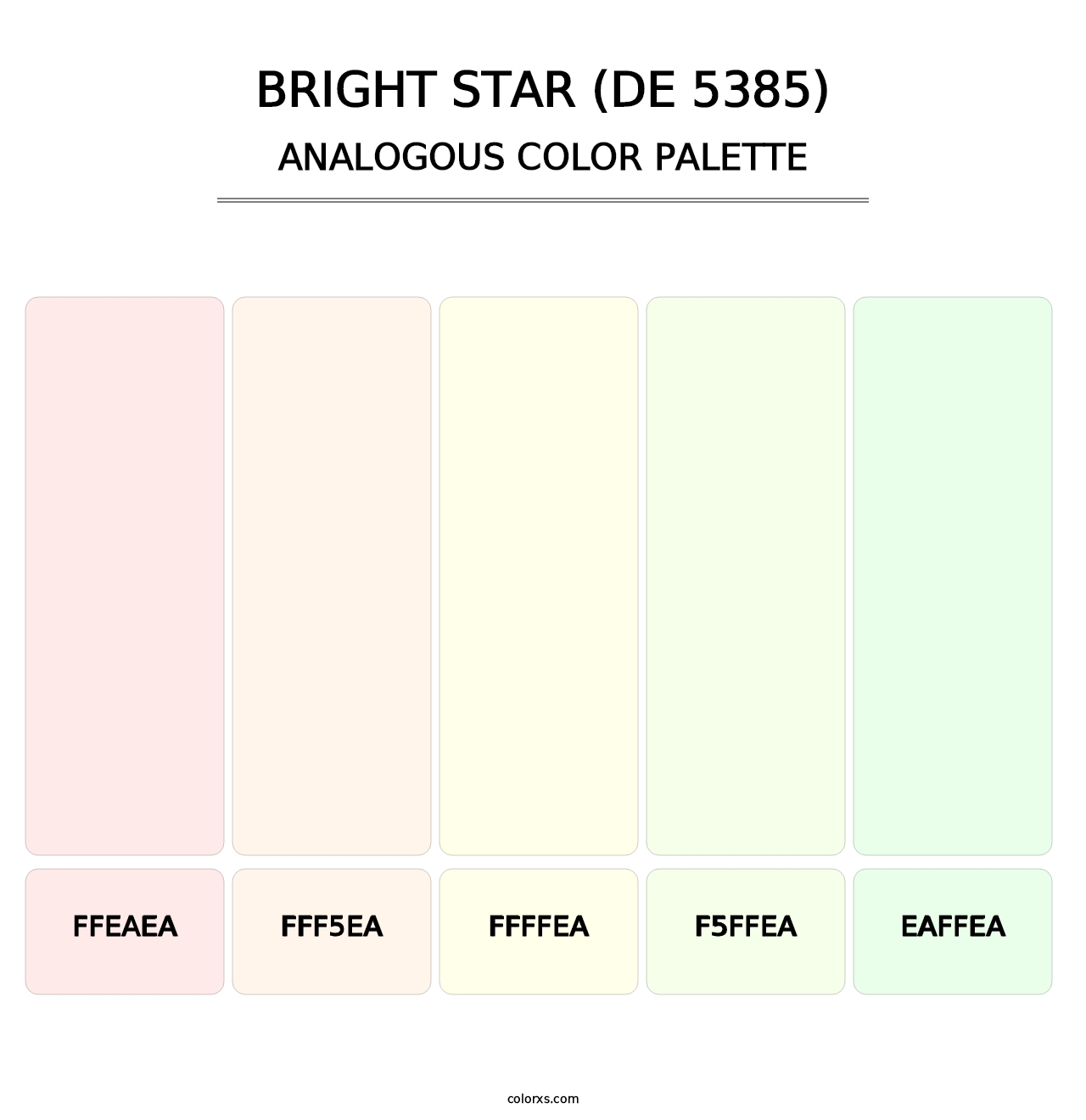 Bright Star (DE 5385) - Analogous Color Palette