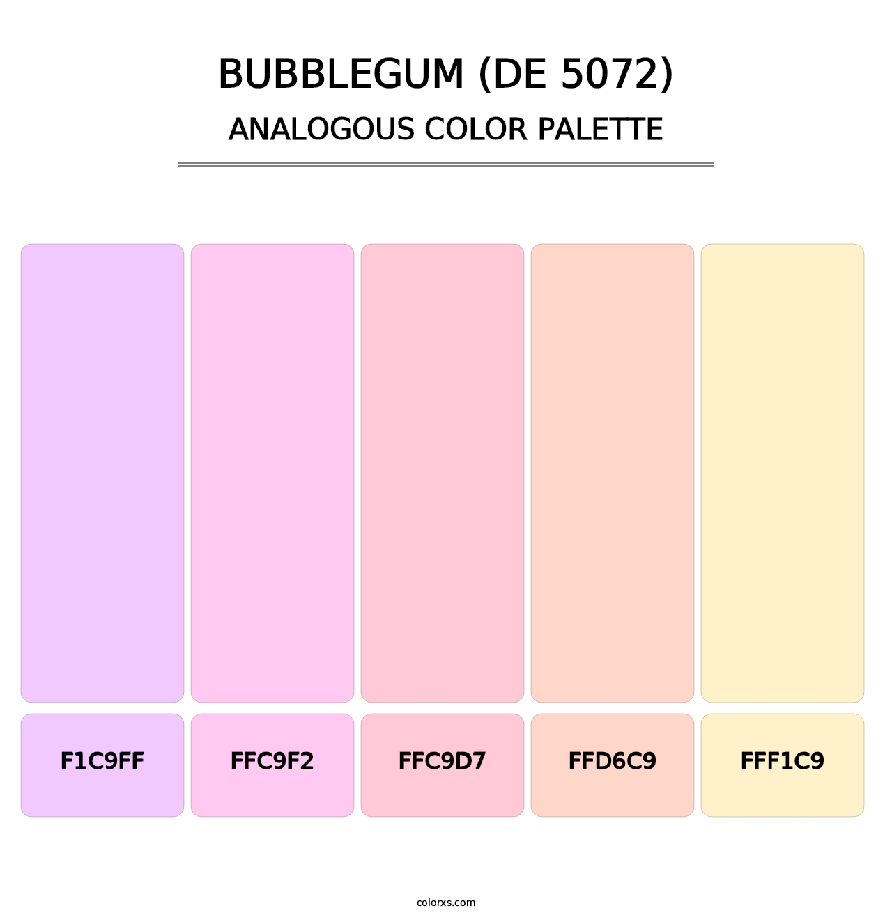Bubblegum (DE 5072) - Analogous Color Palette