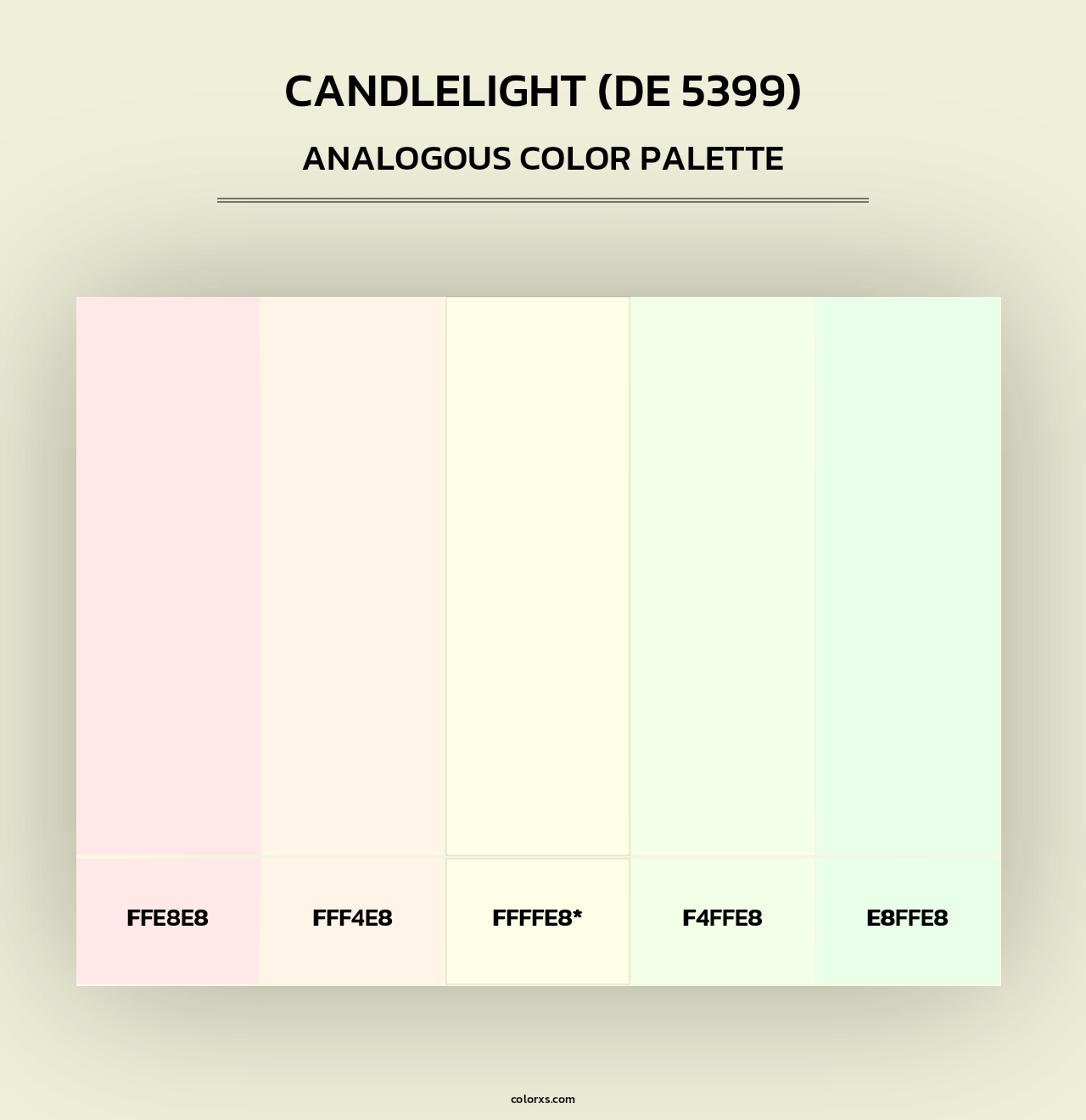 Candlelight (DE 5399) - Analogous Color Palette