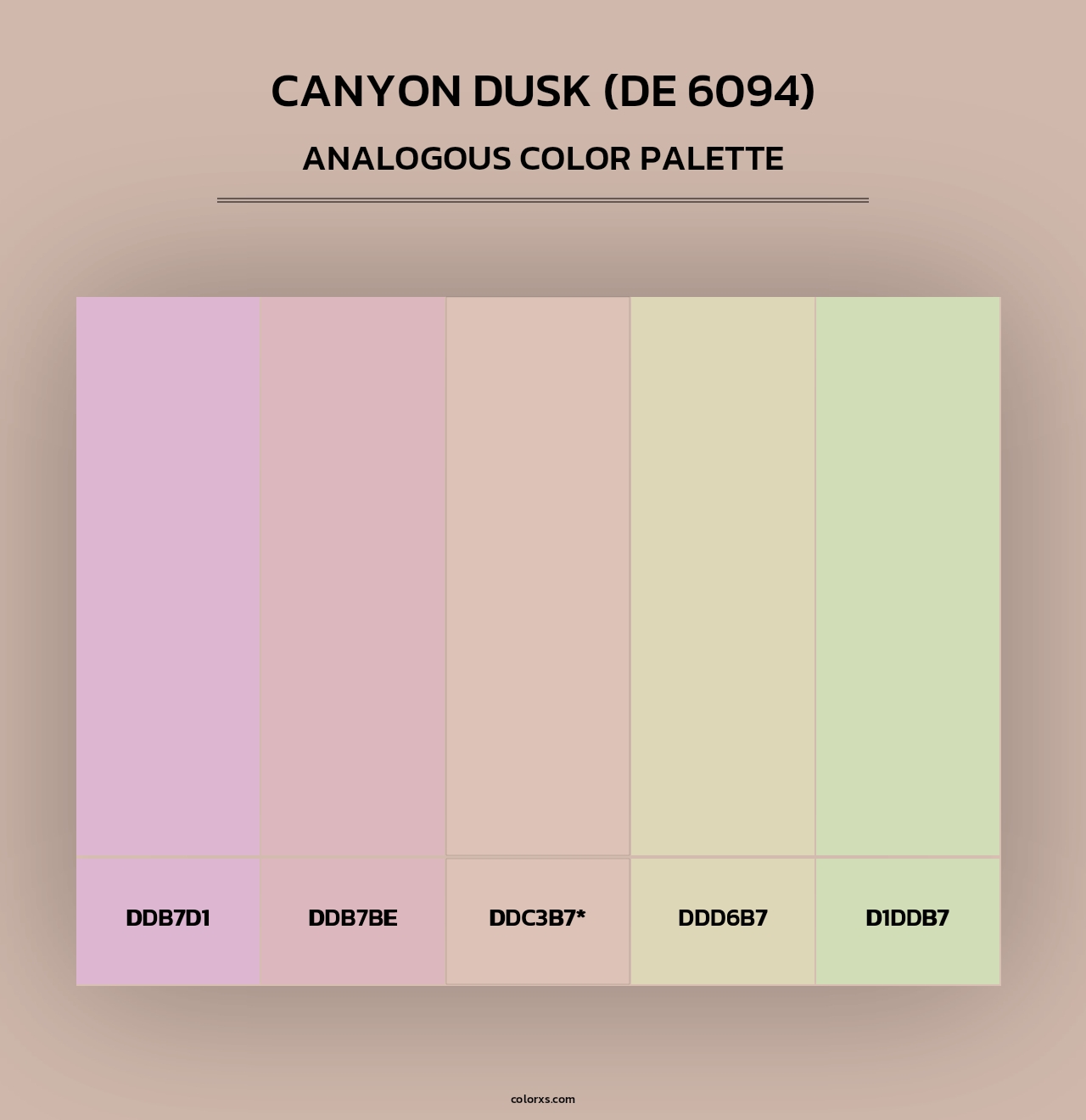 Canyon Dusk (DE 6094) - Analogous Color Palette