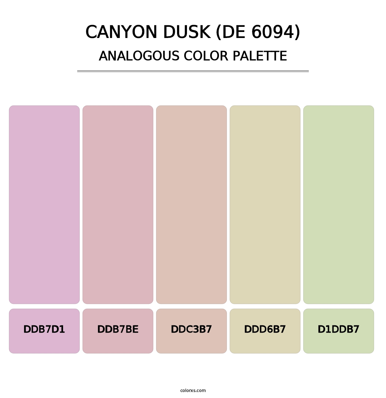 Canyon Dusk (DE 6094) - Analogous Color Palette