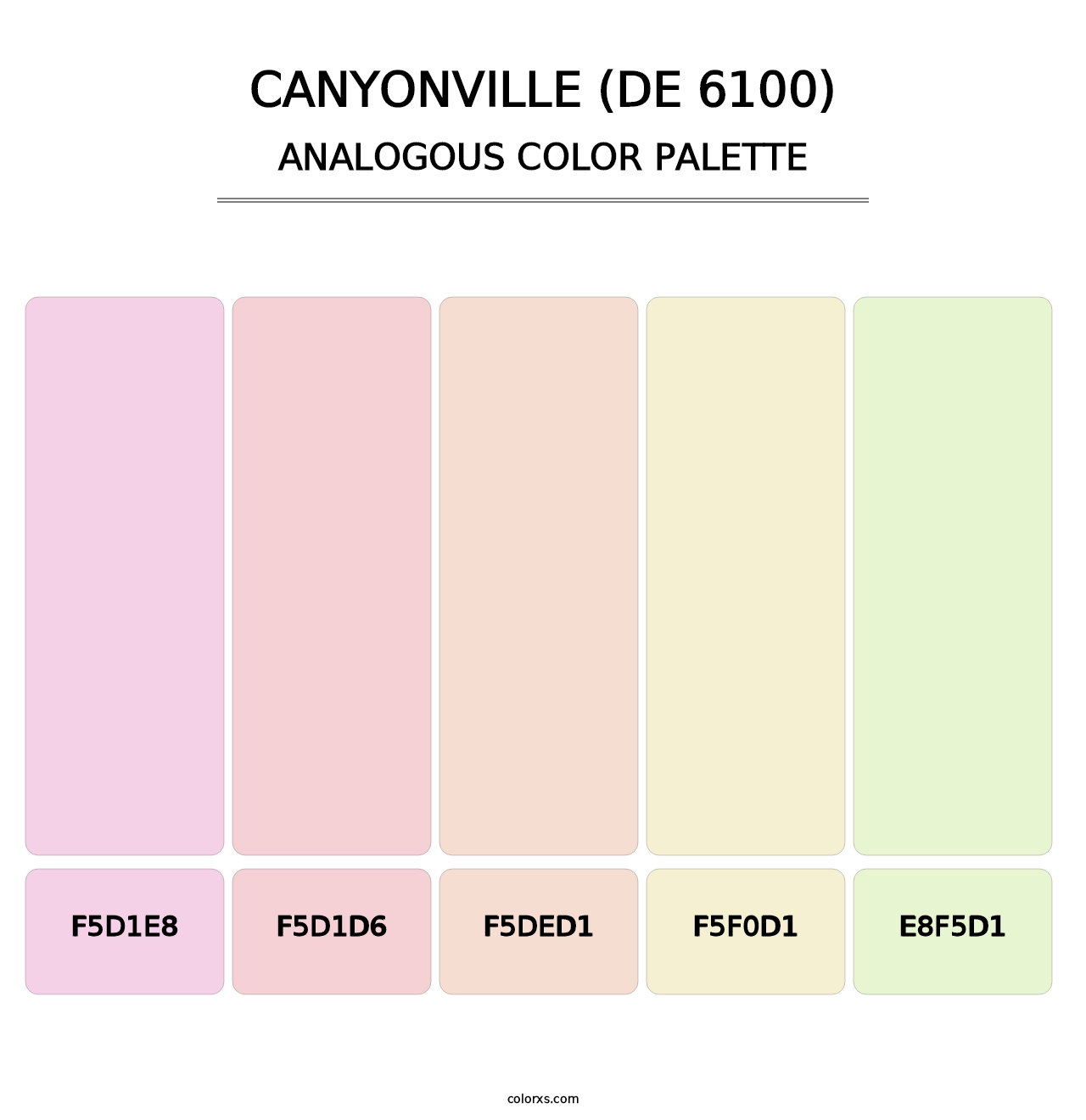 Canyonville (DE 6100) - Analogous Color Palette