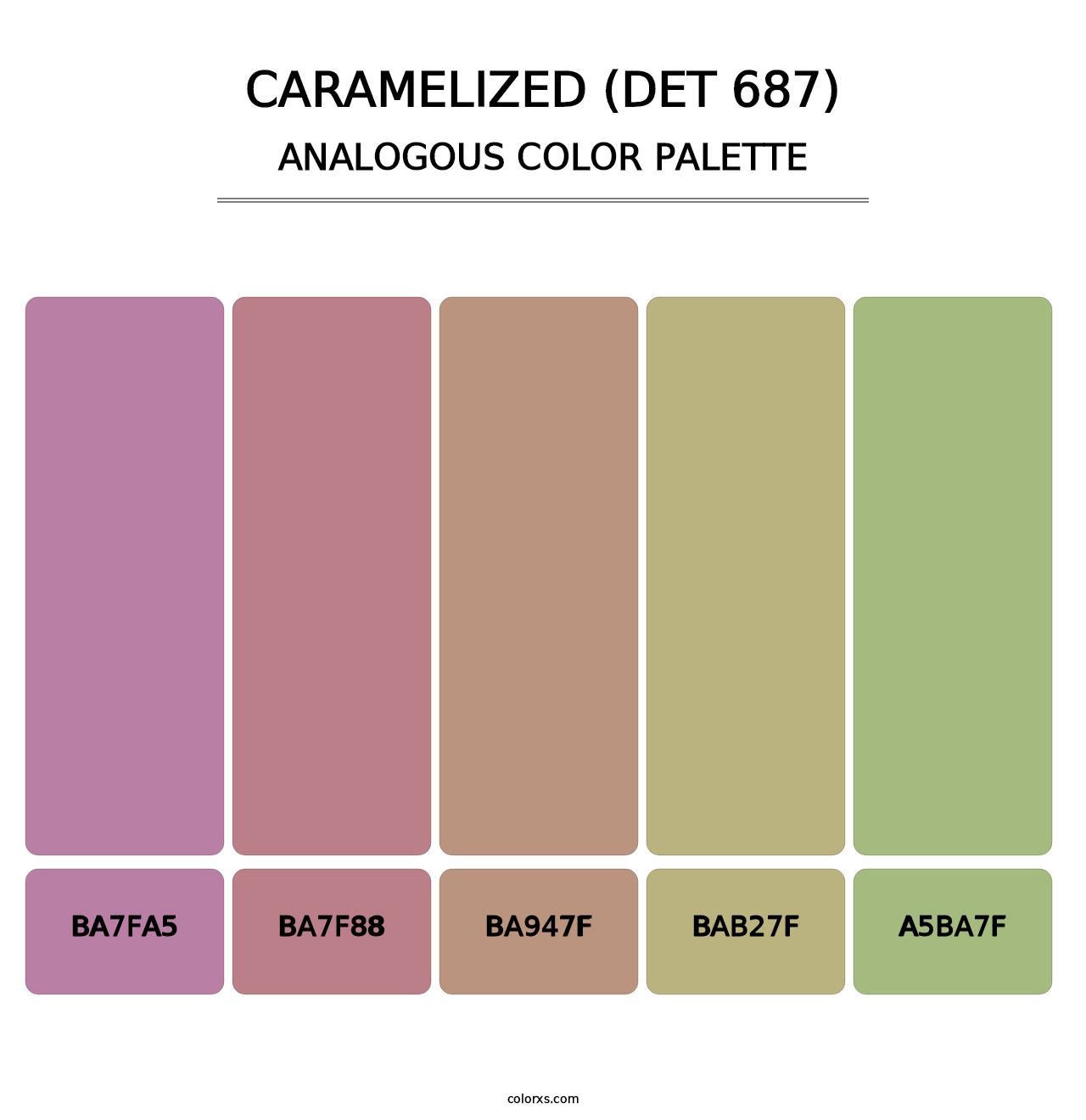 Caramelized (DET 687) - Analogous Color Palette