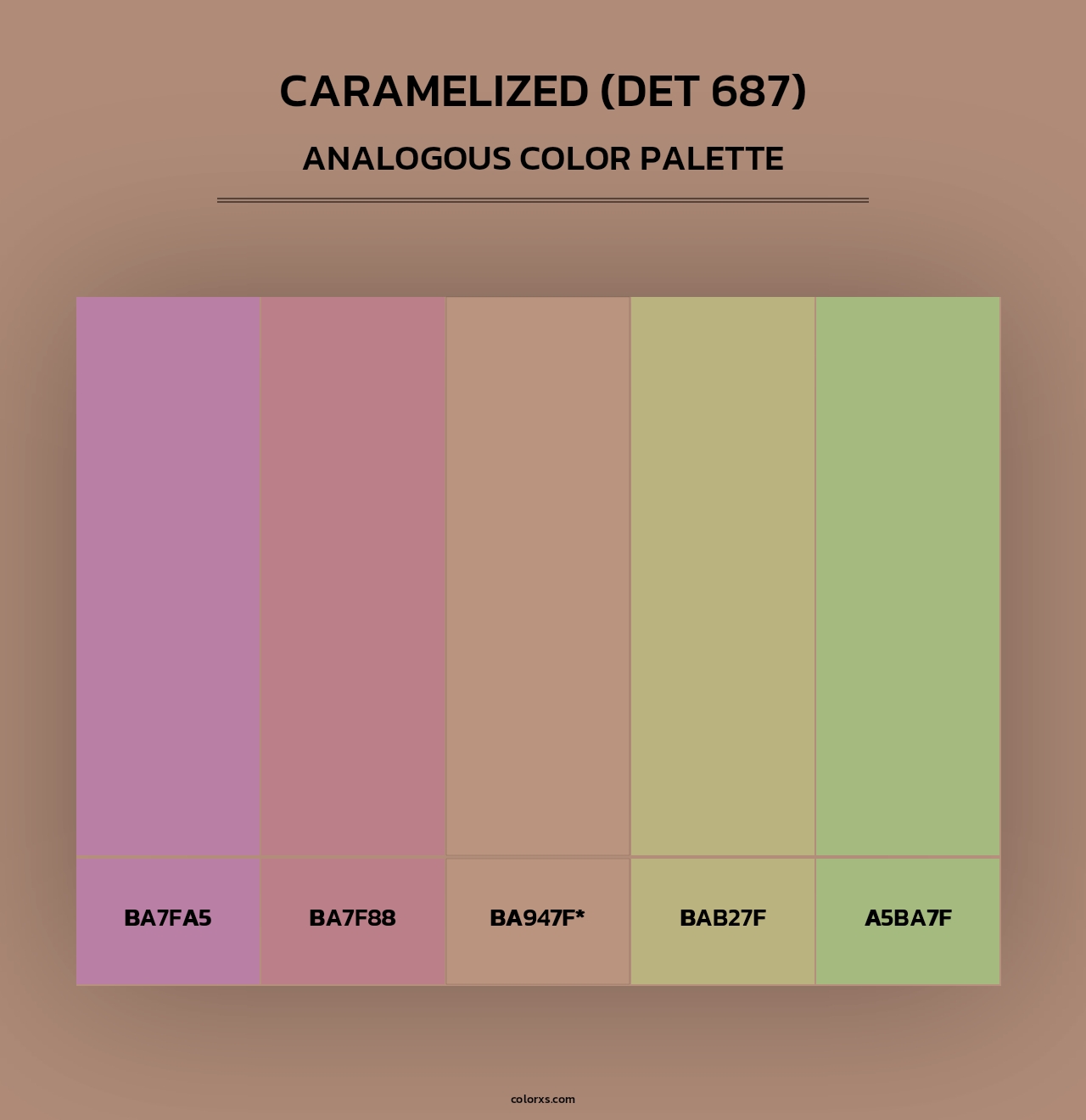Caramelized (DET 687) - Analogous Color Palette