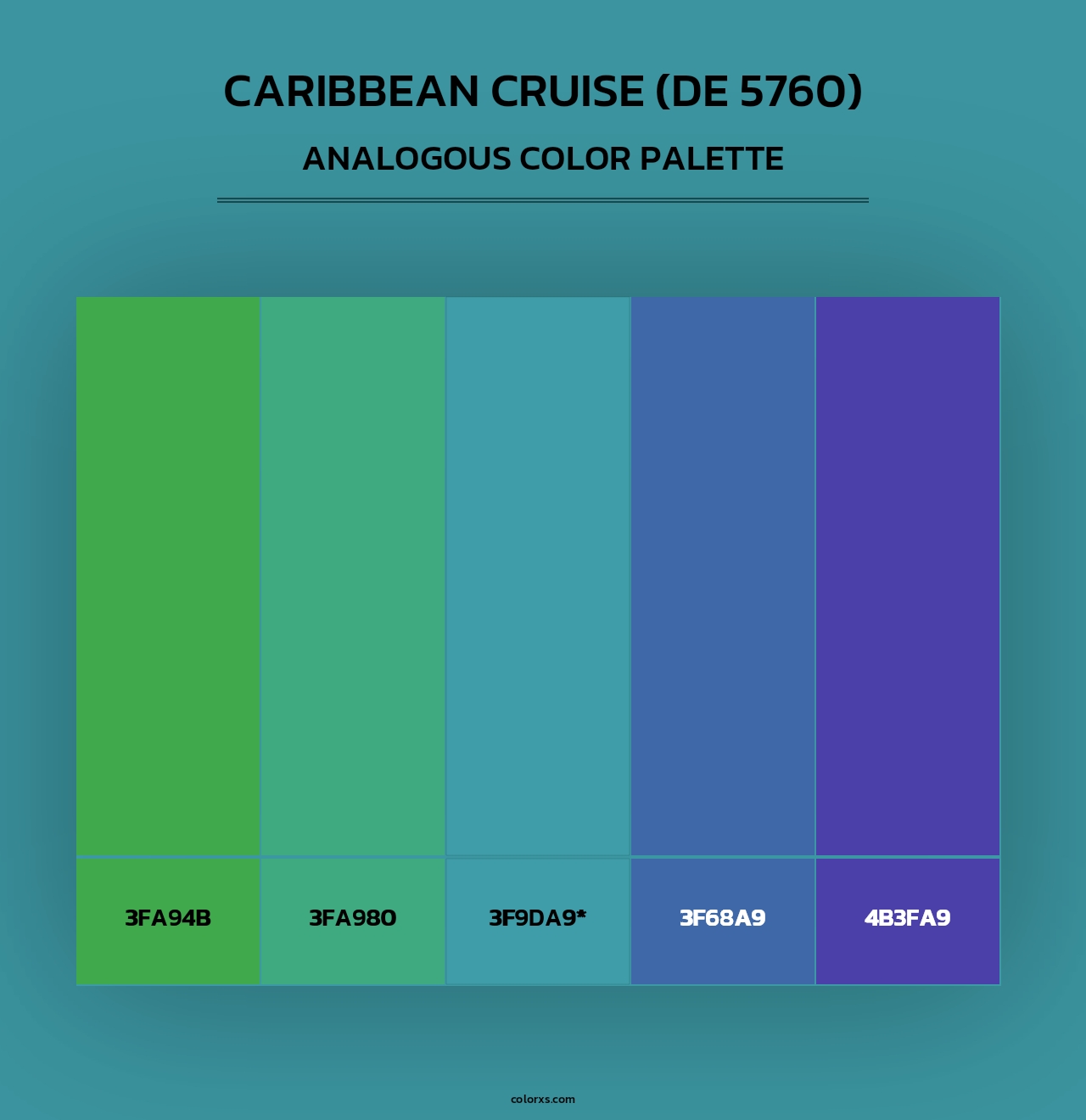 Caribbean Cruise (DE 5760) - Analogous Color Palette