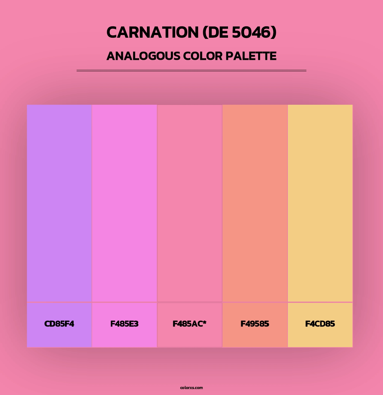 Carnation (DE 5046) - Analogous Color Palette