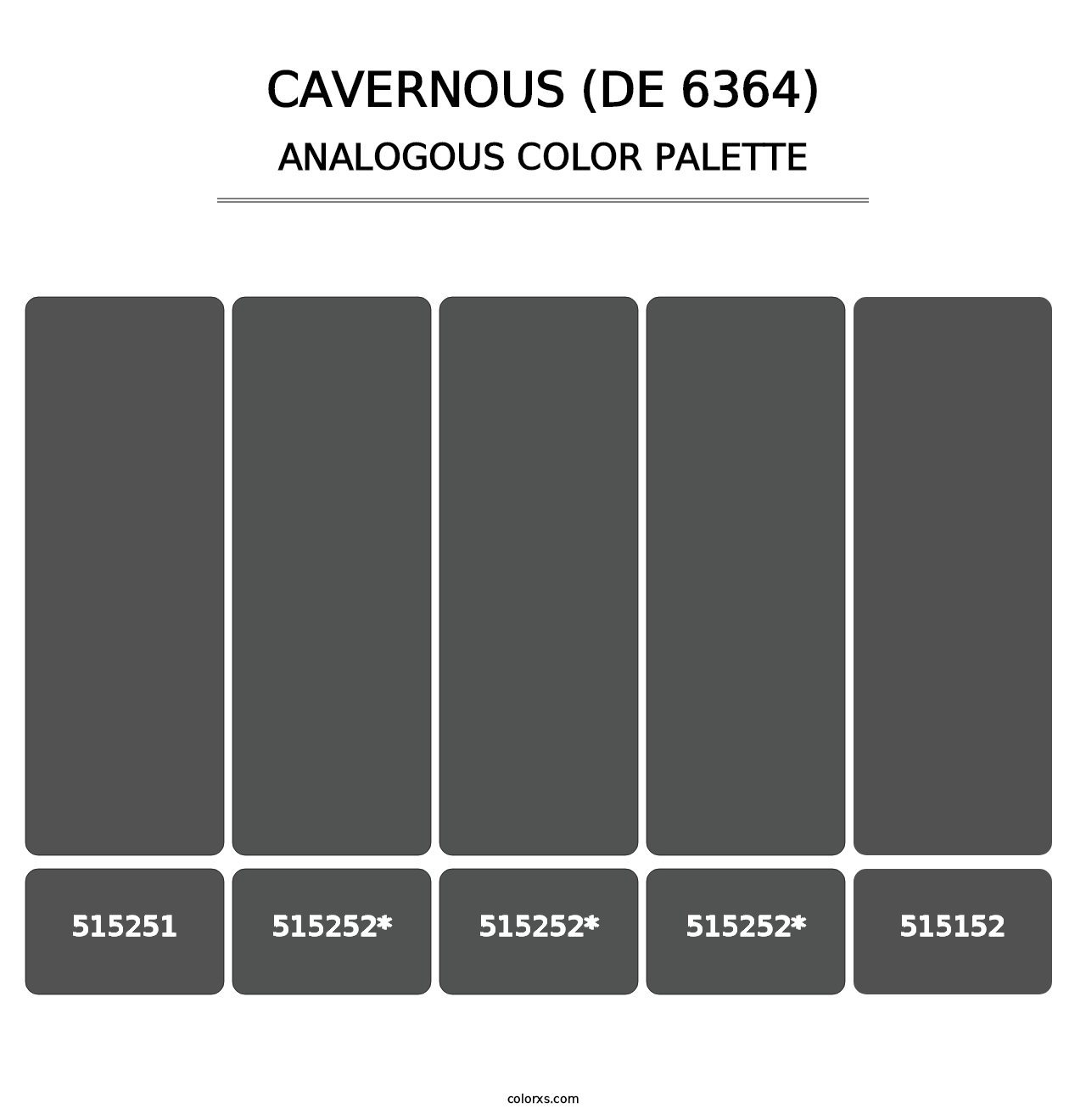 Cavernous (DE 6364) - Analogous Color Palette