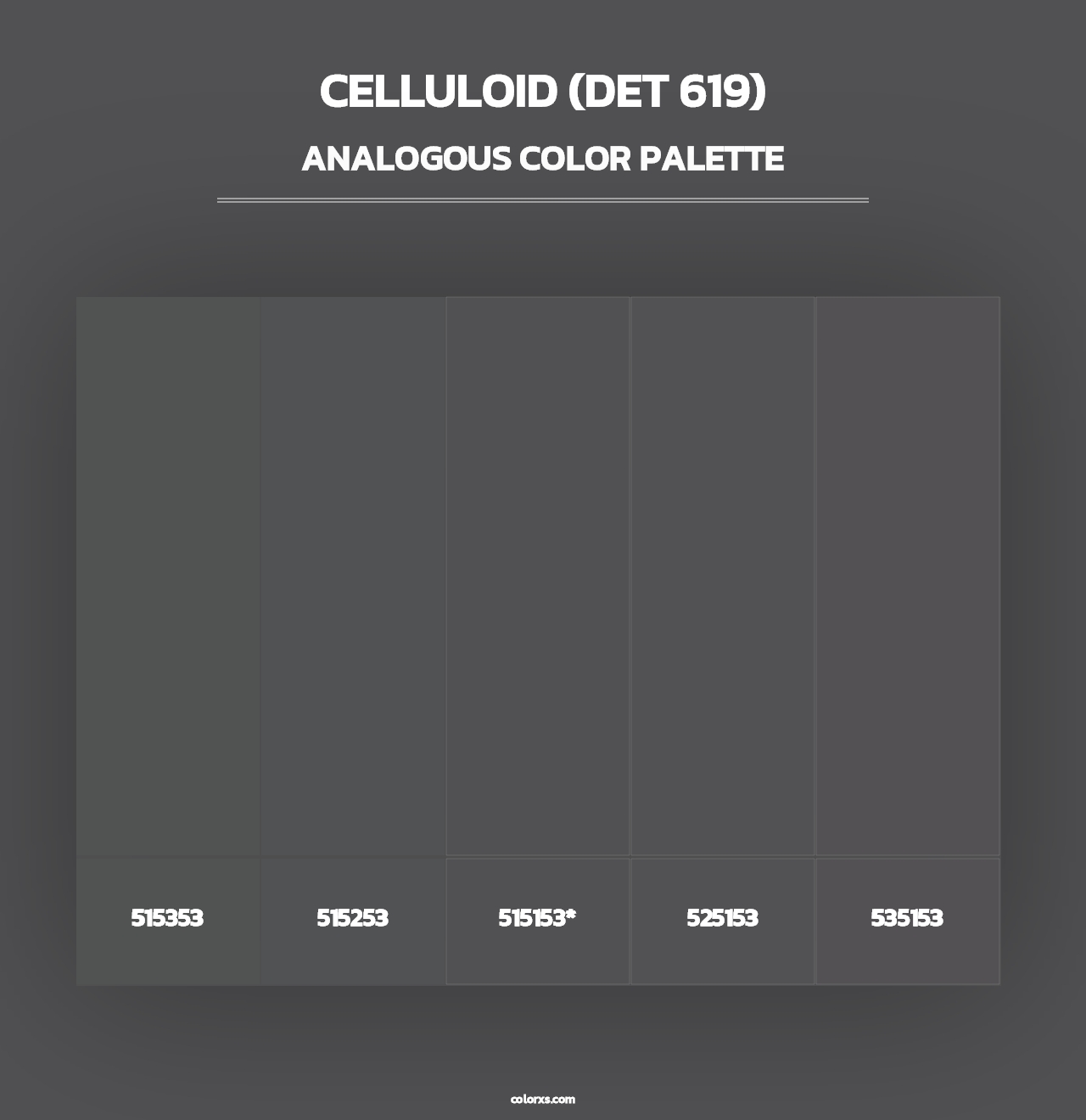 Celluloid (DET 619) - Analogous Color Palette