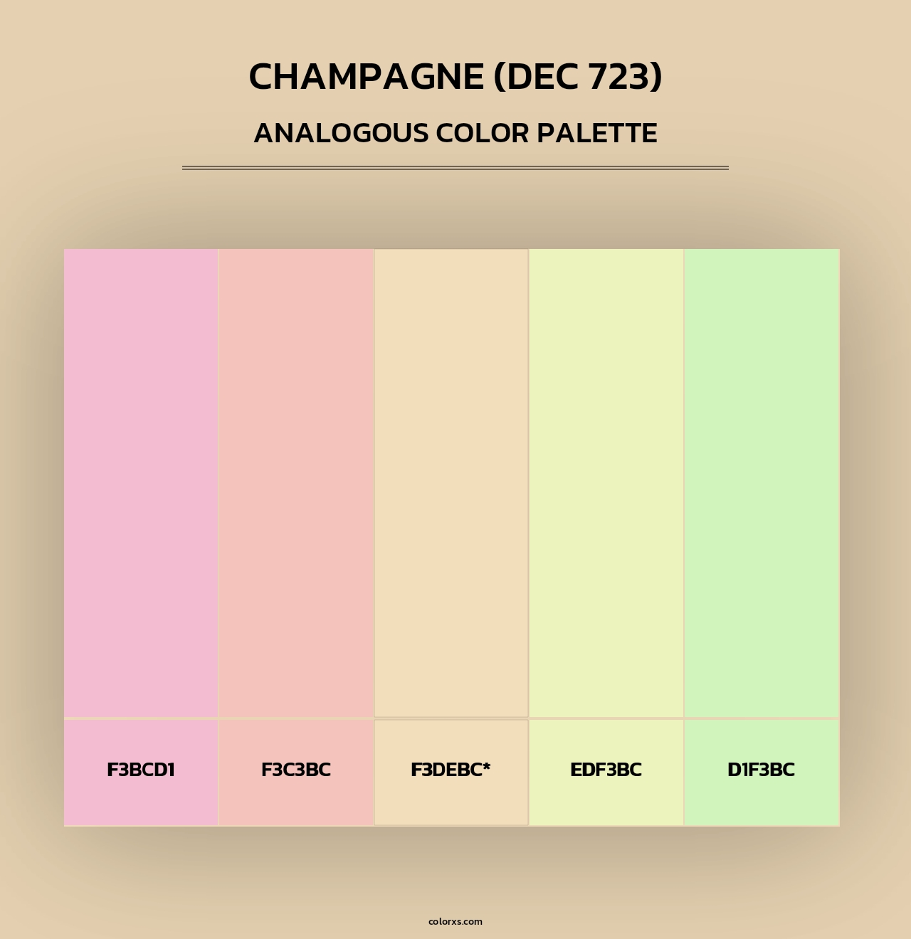 Champagne (DEC 723) - Analogous Color Palette