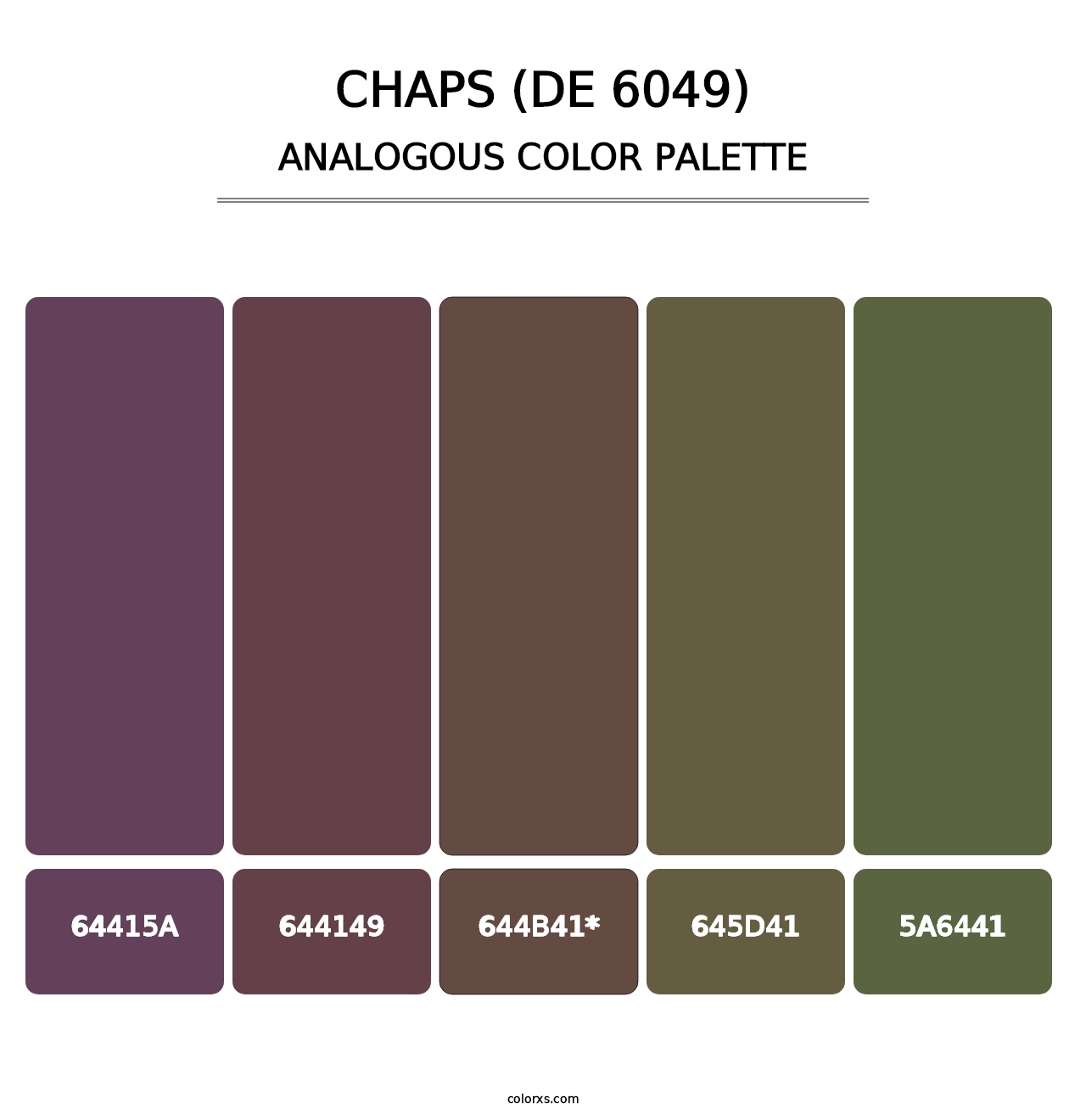 Chaps (DE 6049) - Analogous Color Palette