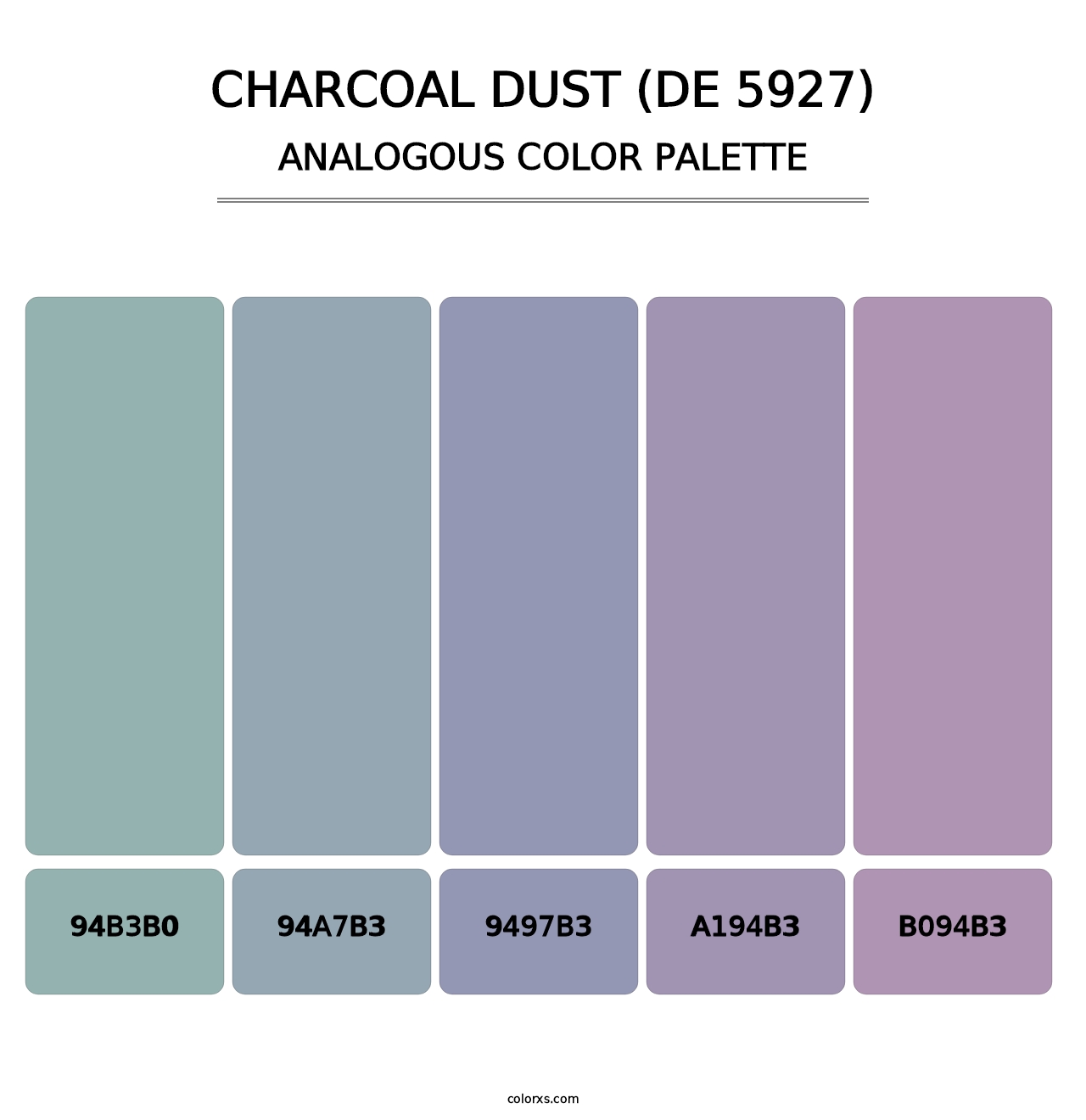 Charcoal Dust (DE 5927) - Analogous Color Palette