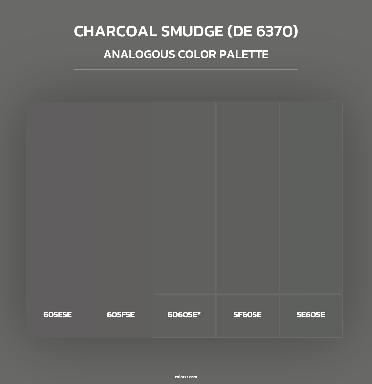 Charcoal Smudge (DE 6370) - Analogous Color Palette