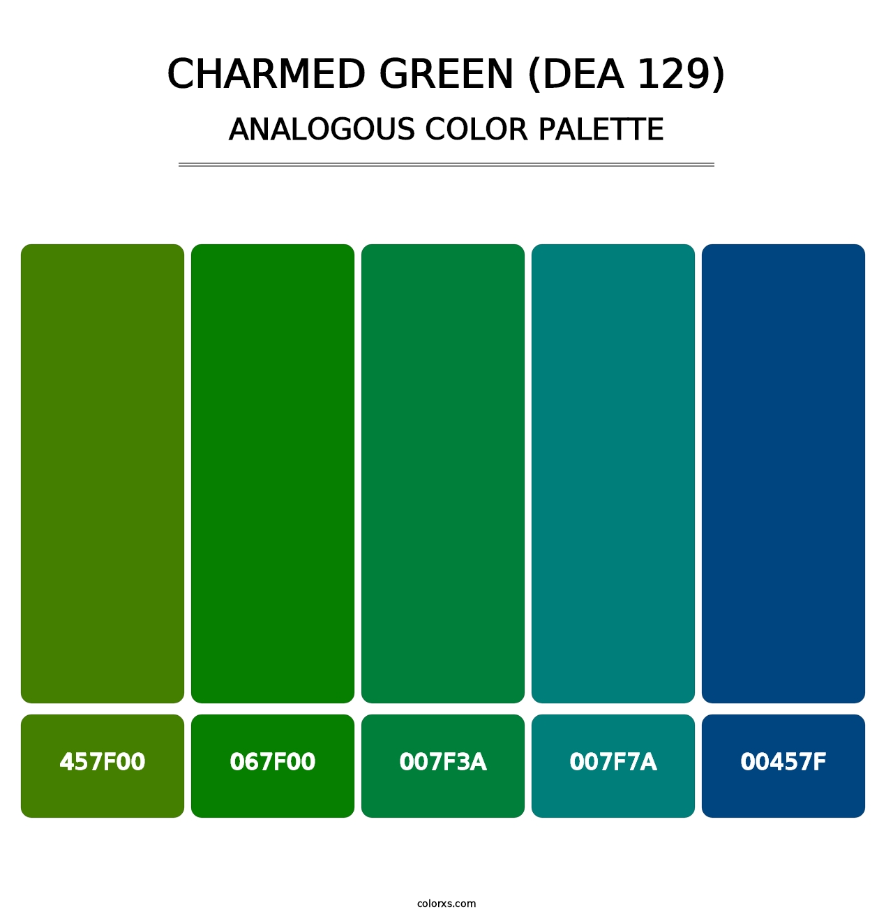 Charmed Green (DEA 129) - Analogous Color Palette