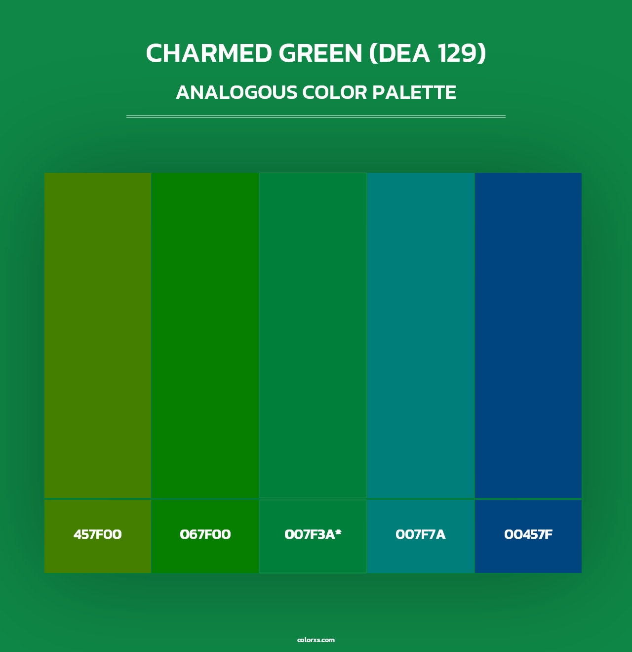 Charmed Green (DEA 129) - Analogous Color Palette