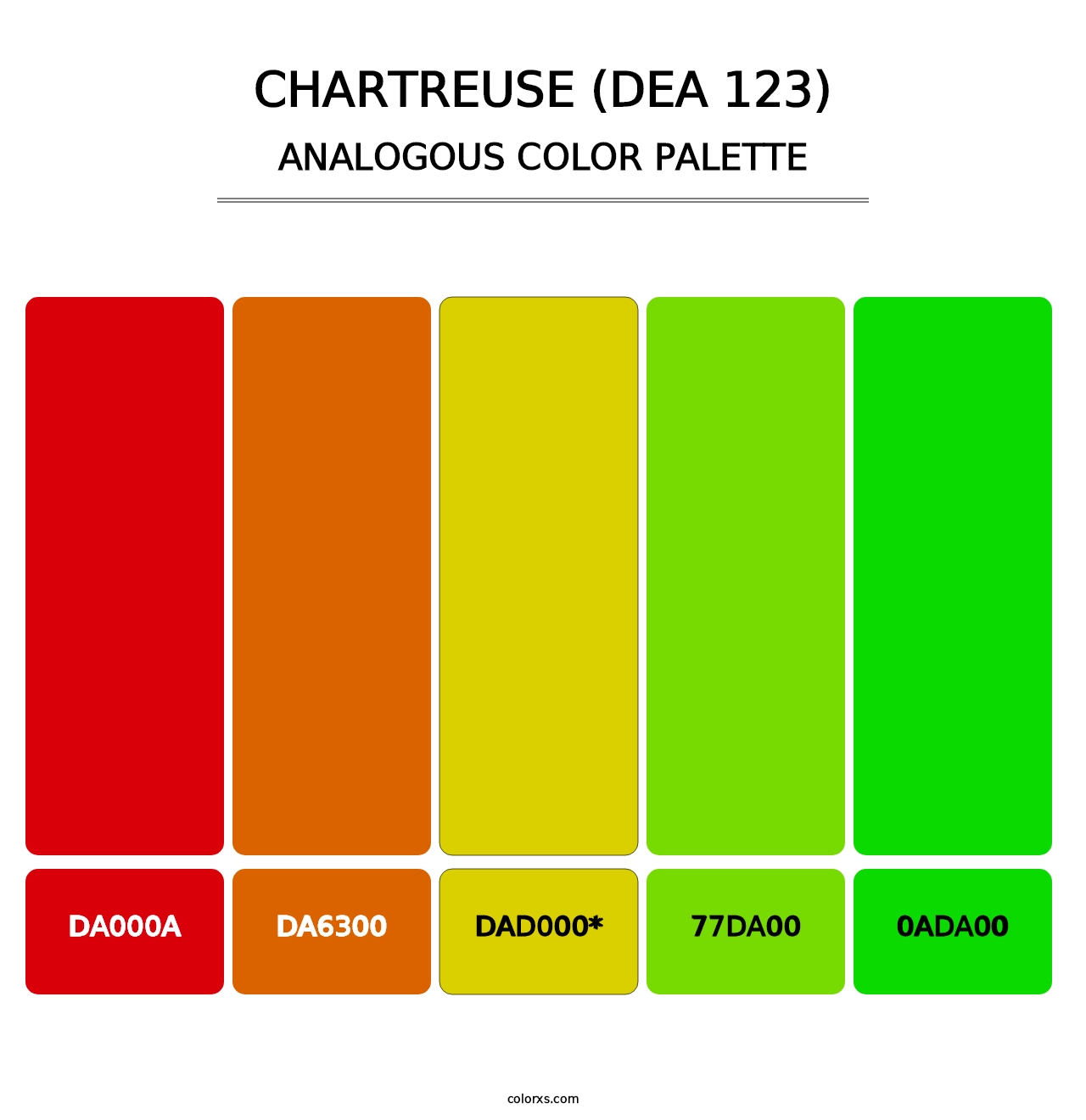 Chartreuse (DEA 123) - Analogous Color Palette