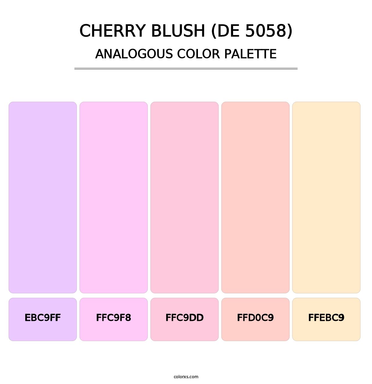Cherry Blush (DE 5058) - Analogous Color Palette