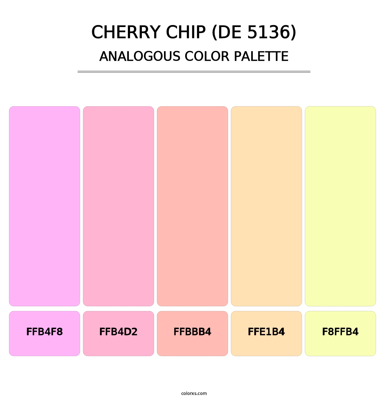 Cherry Chip (DE 5136) - Analogous Color Palette