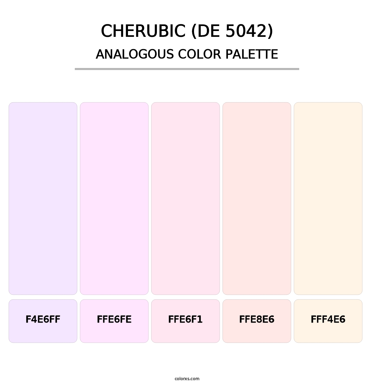 Cherubic (DE 5042) - Analogous Color Palette