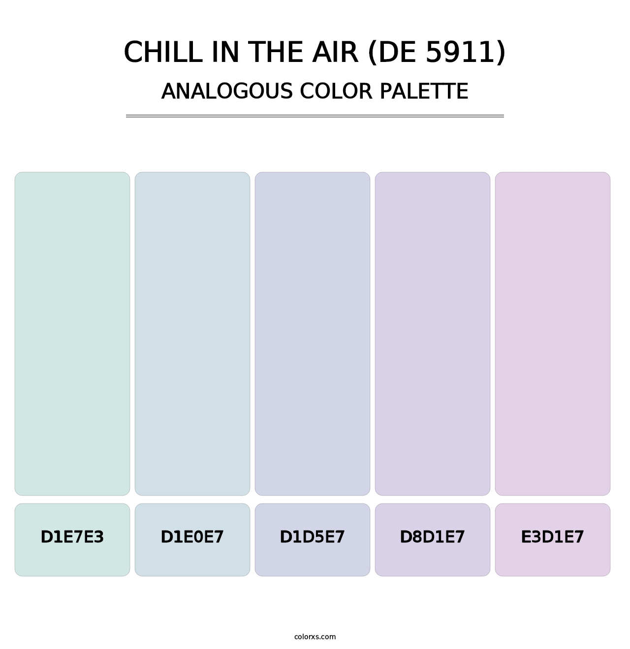 Chill in the Air (DE 5911) - Analogous Color Palette