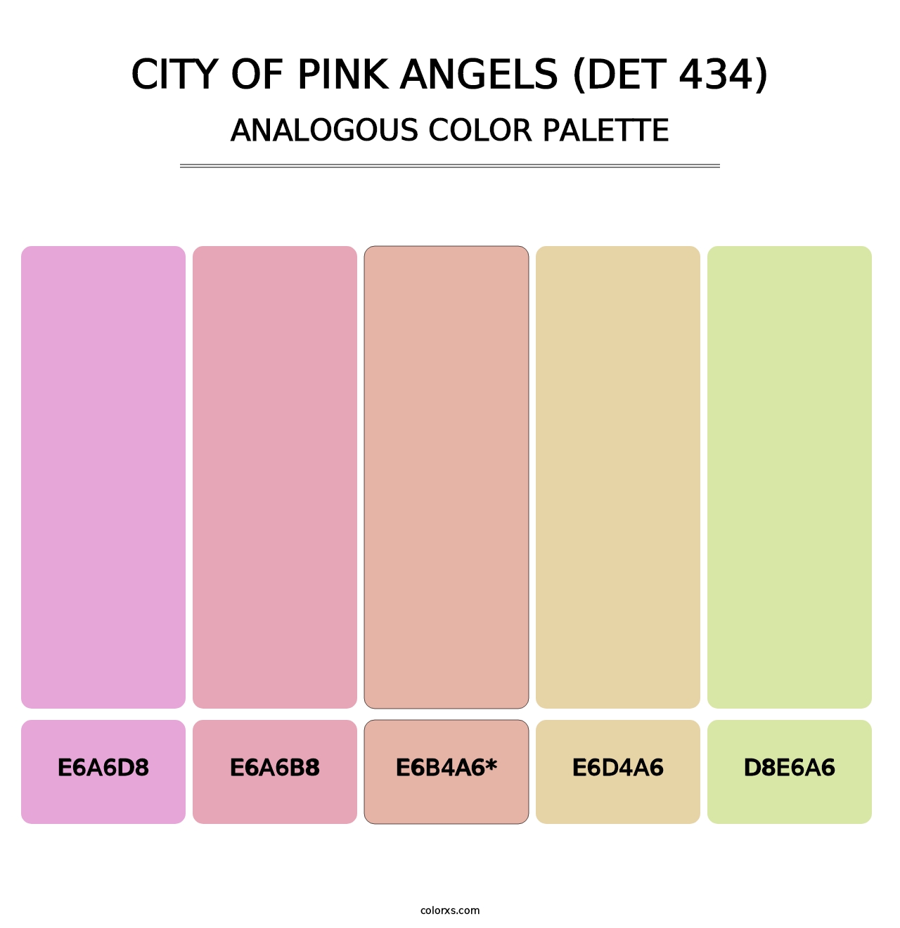 City of Pink Angels (DET 434) - Analogous Color Palette