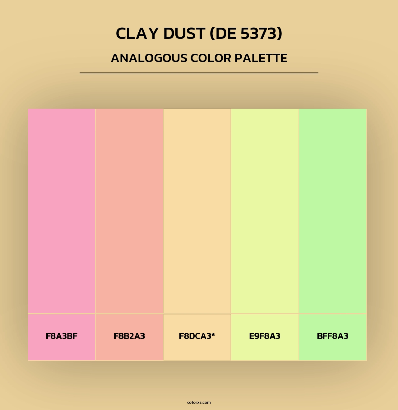 Clay Dust (DE 5373) - Analogous Color Palette