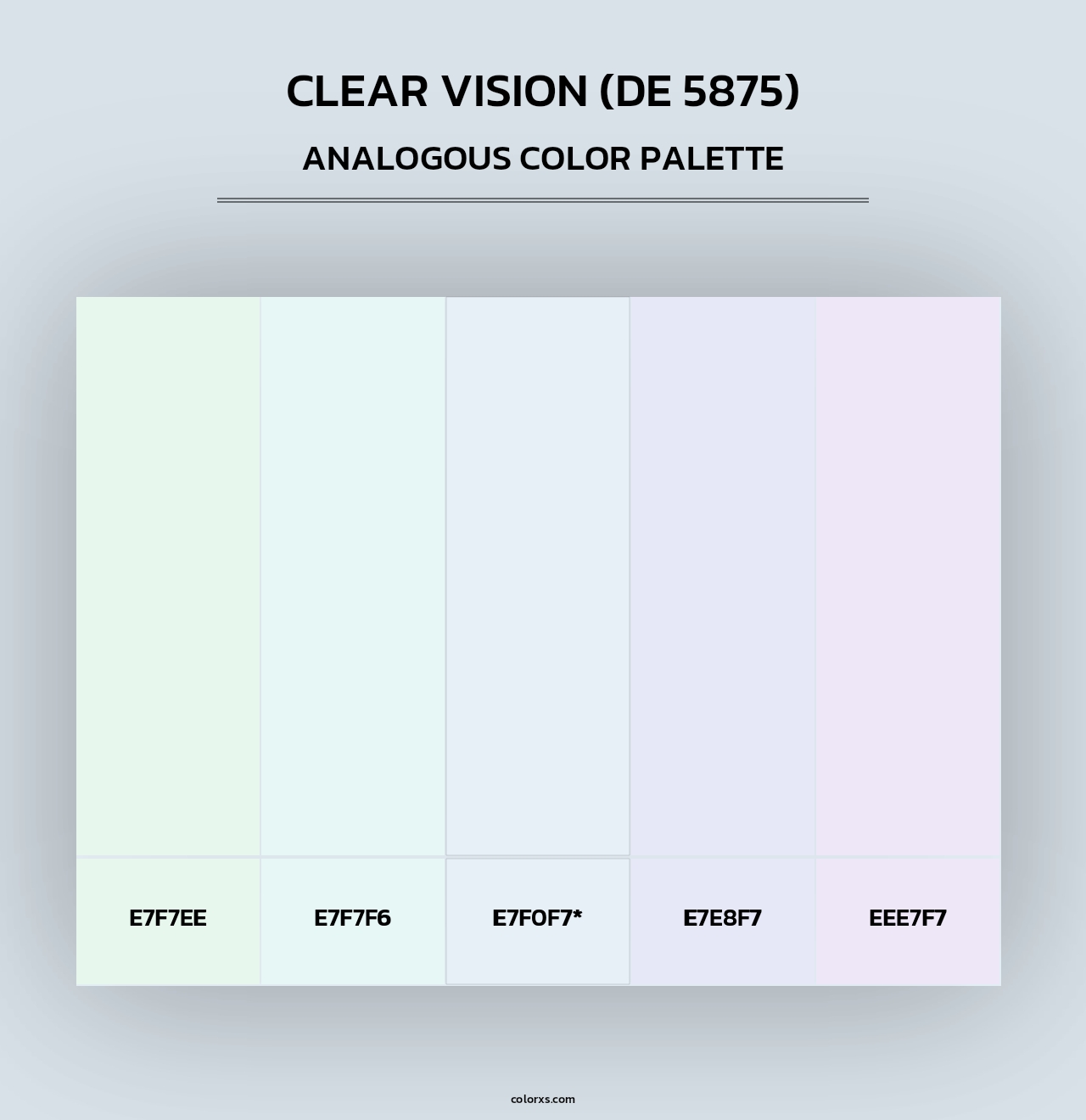 Clear Vision (DE 5875) - Analogous Color Palette