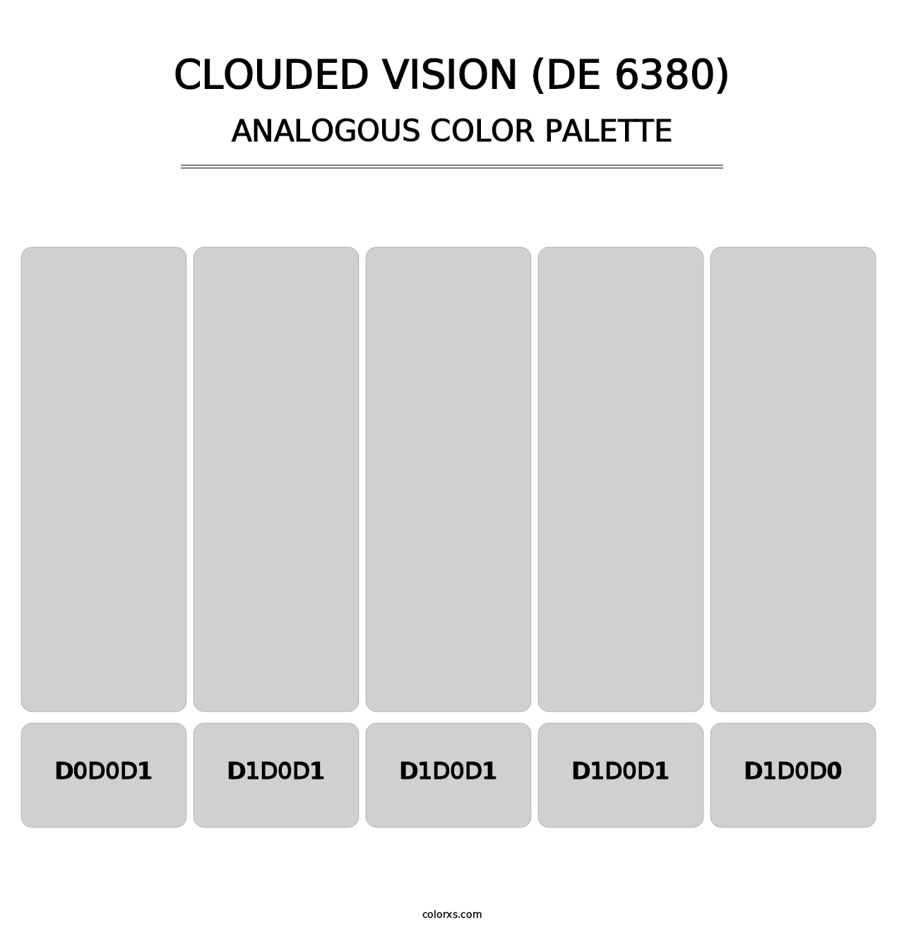 Clouded Vision (DE 6380) - Analogous Color Palette