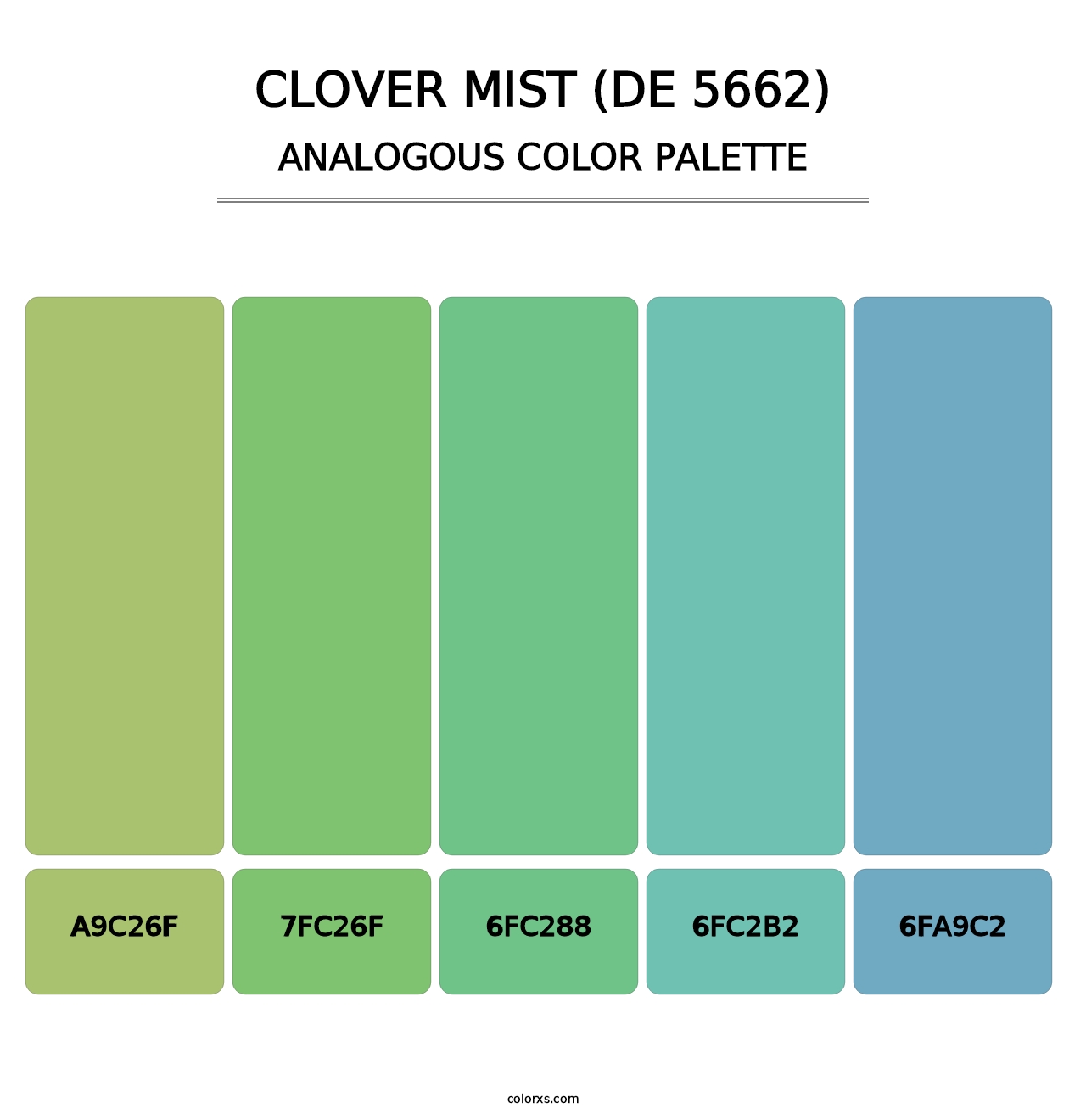 Clover Mist (DE 5662) - Analogous Color Palette