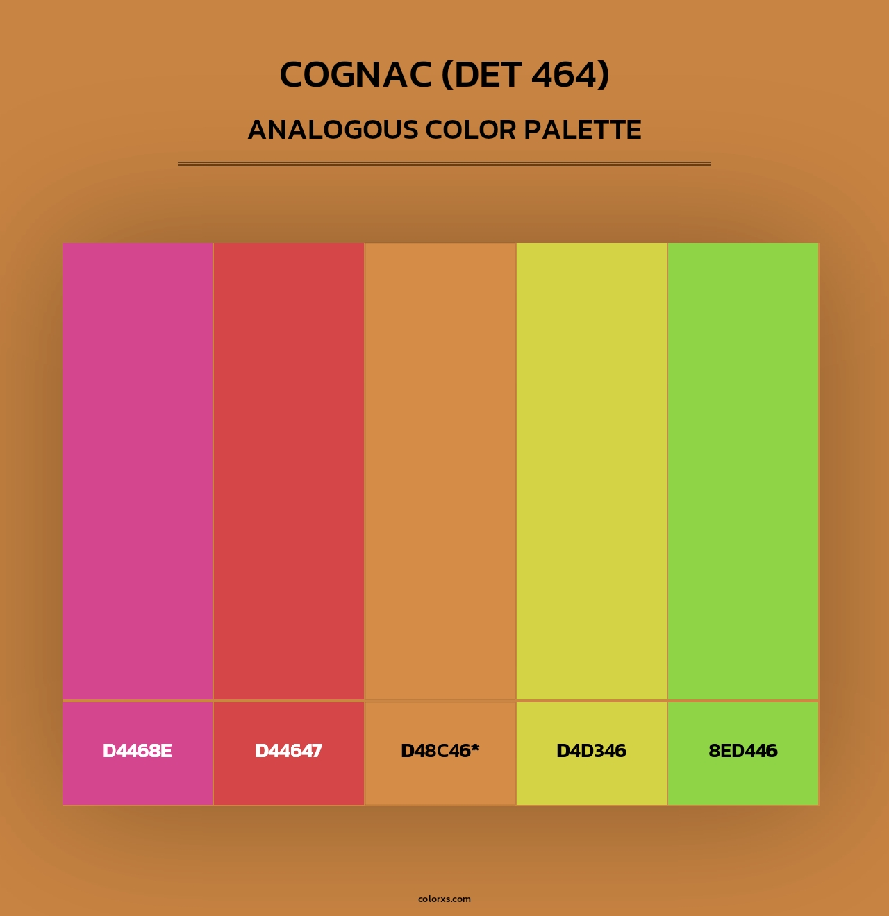 Cognac (DET 464) - Analogous Color Palette