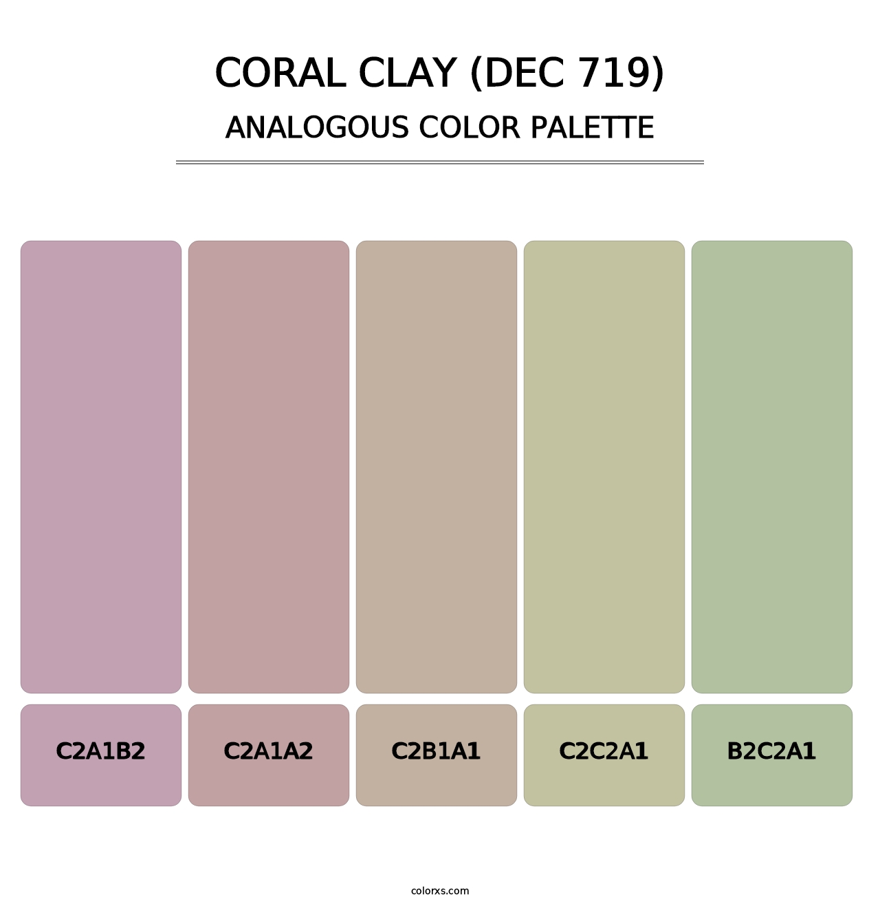 Coral Clay (DEC 719) - Analogous Color Palette