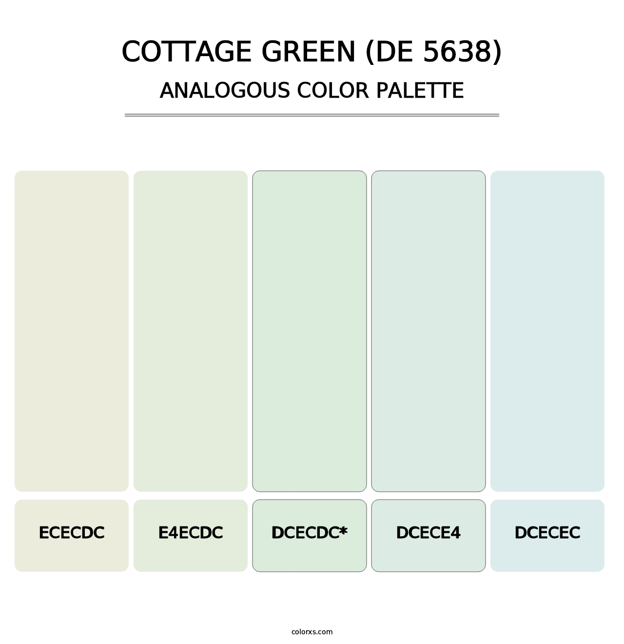 Cottage Green (DE 5638) - Analogous Color Palette